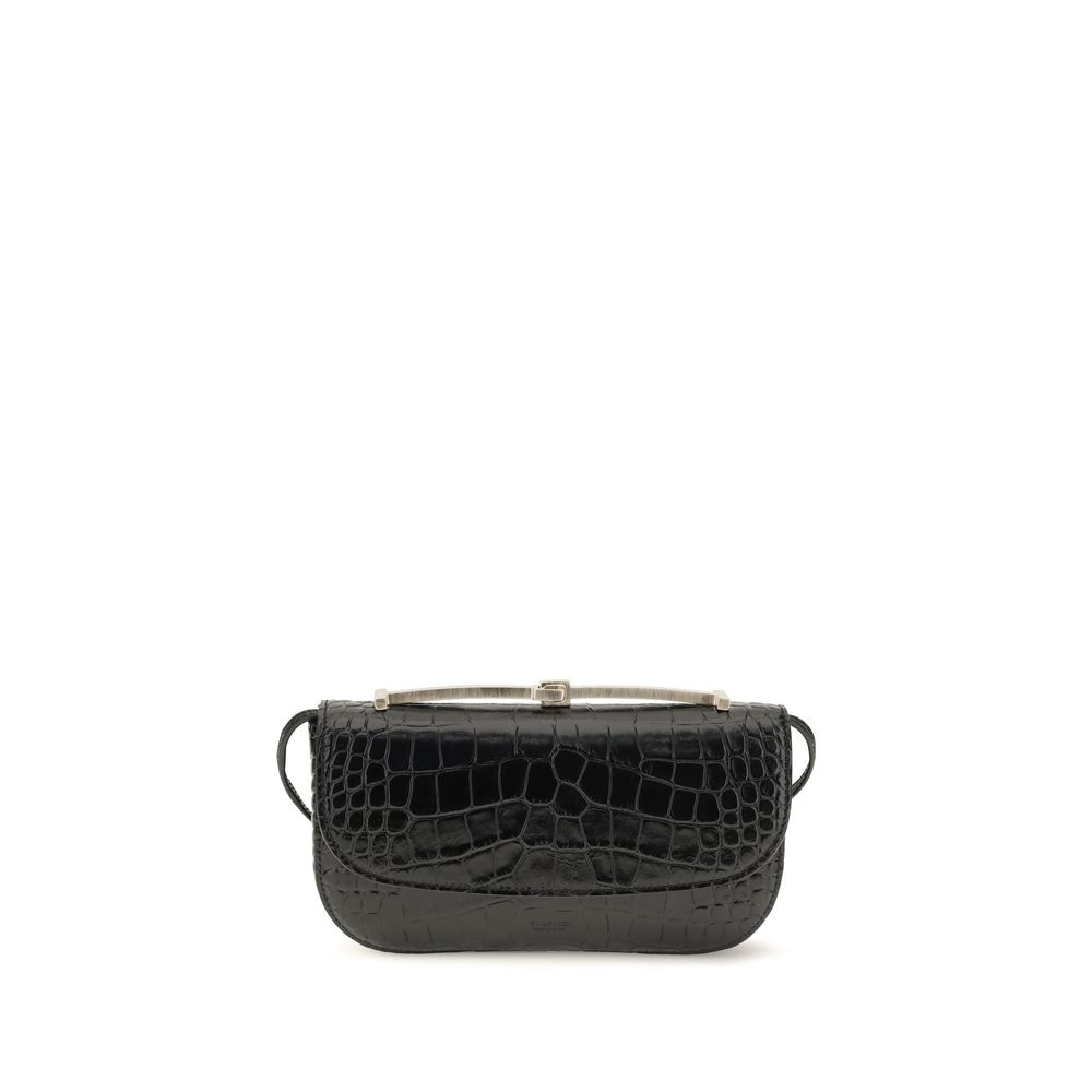 Black Calf Leather Bos Taurus Shoulder Bag