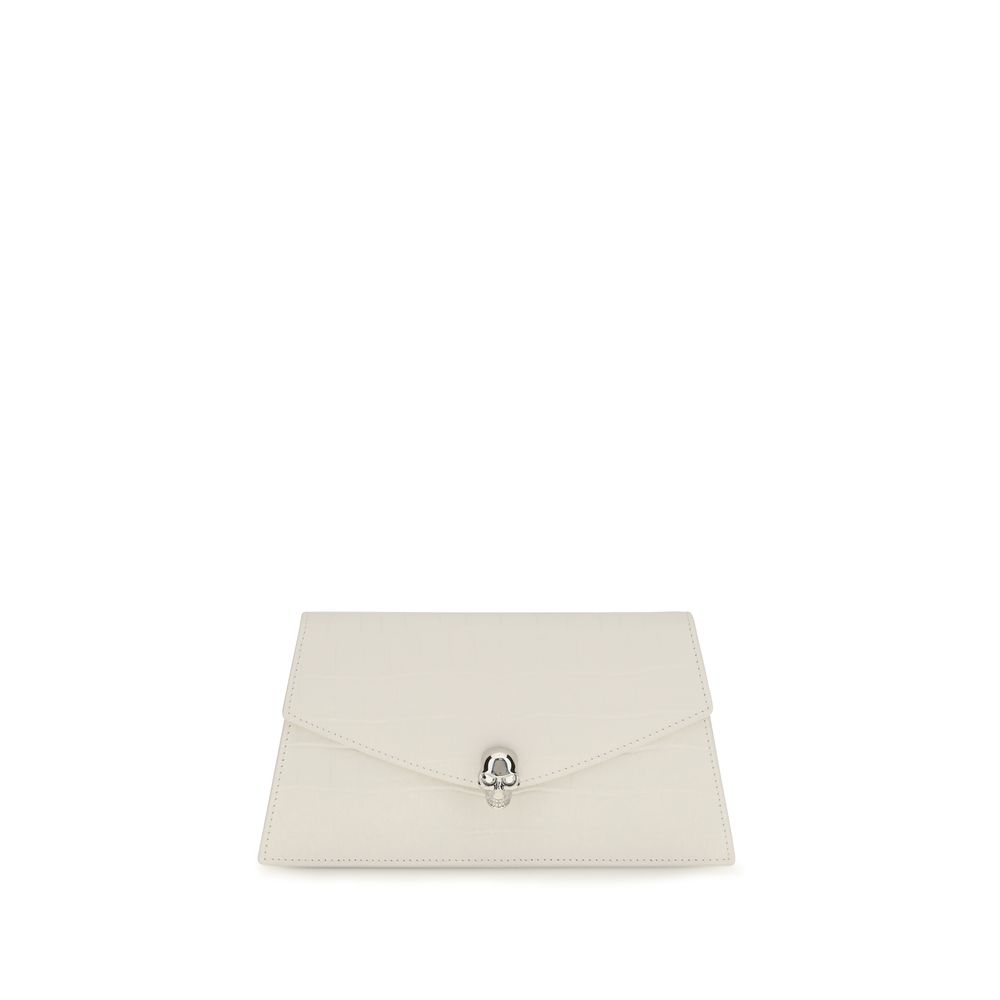 White Calf Leather Bos Taurus Clutch Bag