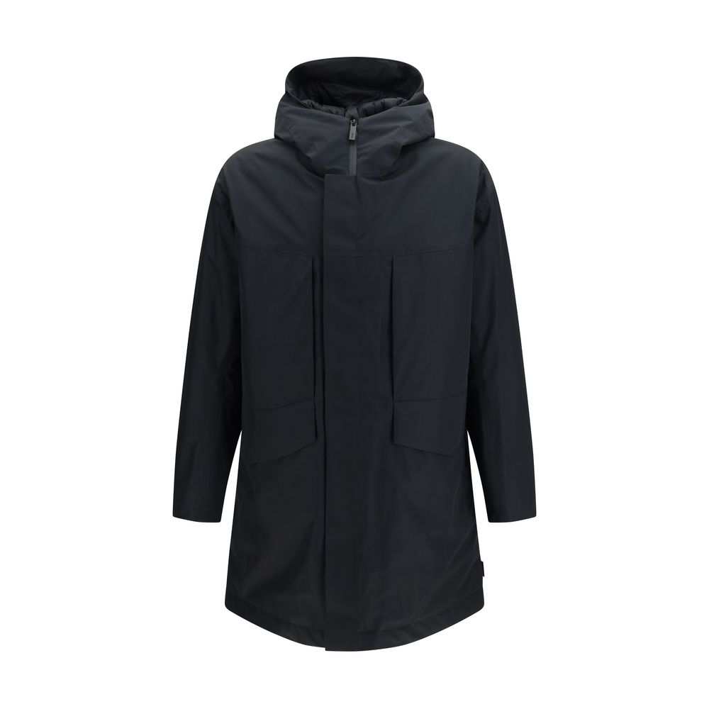 Laminar GORE-TEX Short Parka Coat — Black
