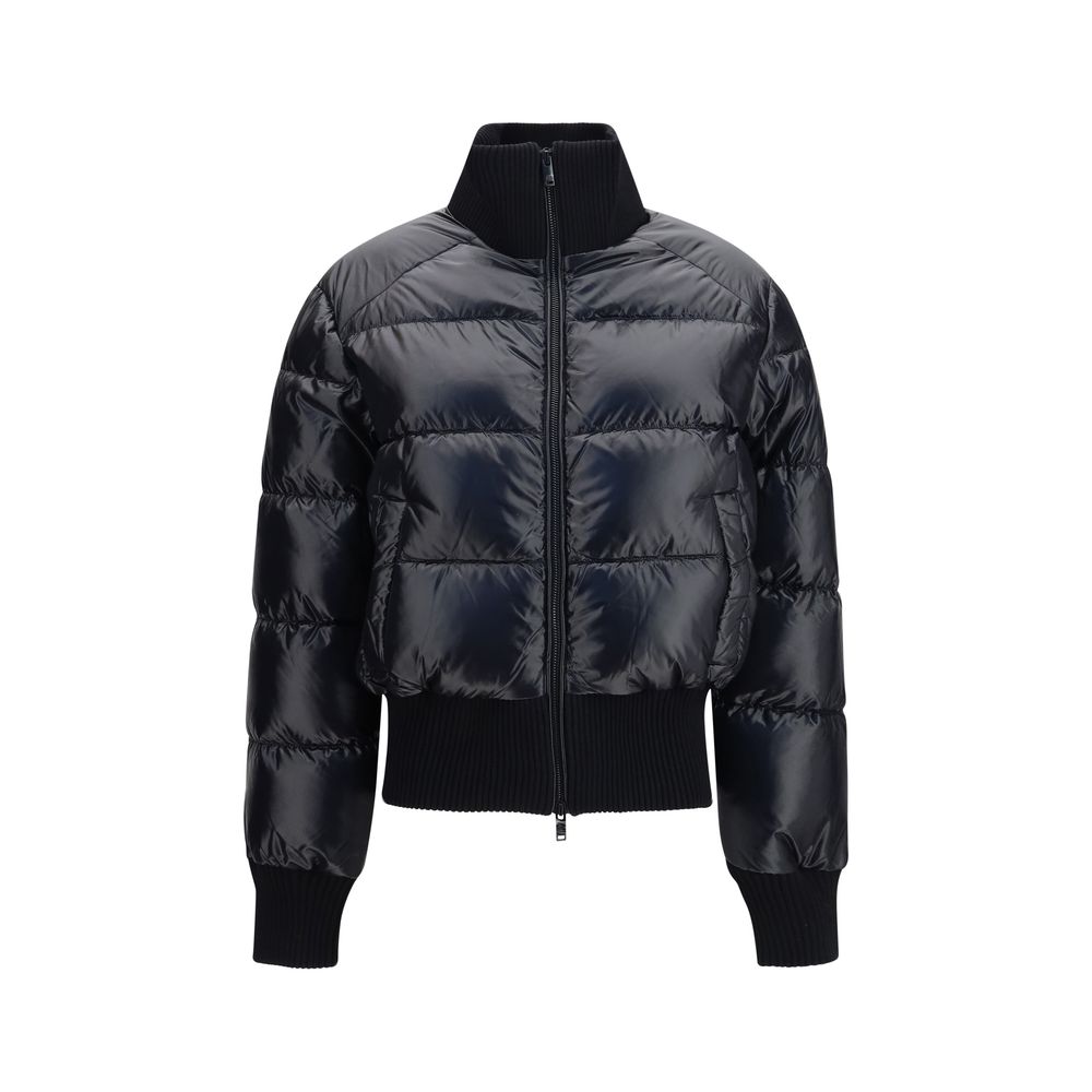 Black Nylon Full-Length Jacket