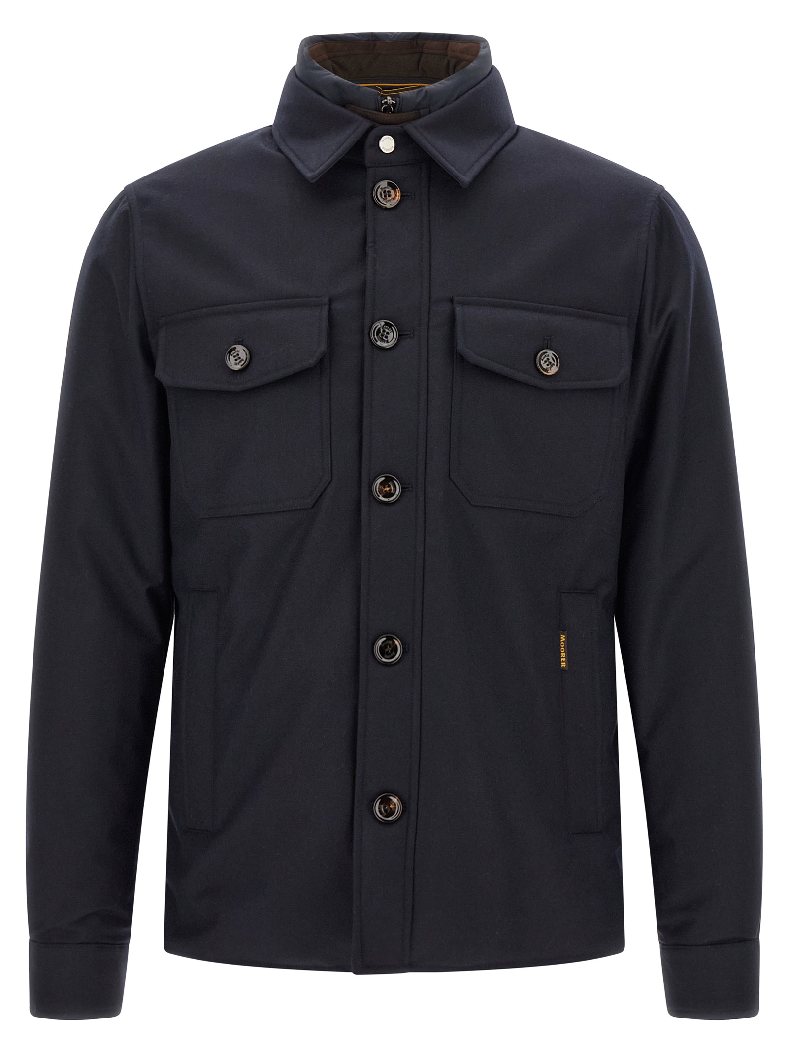 Blue Wool Full-Length Jacket