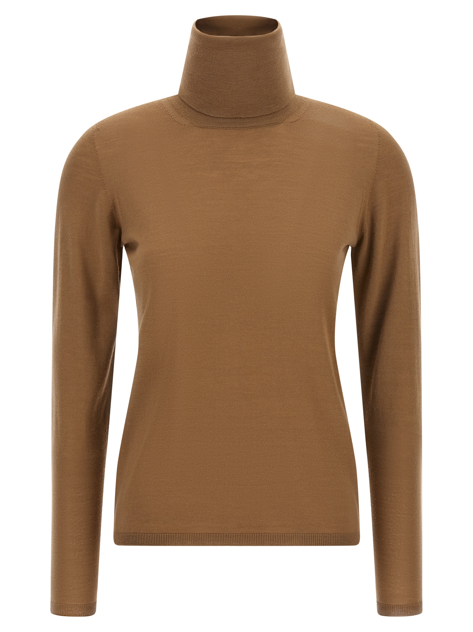Beige Virgin Wool Cardigan