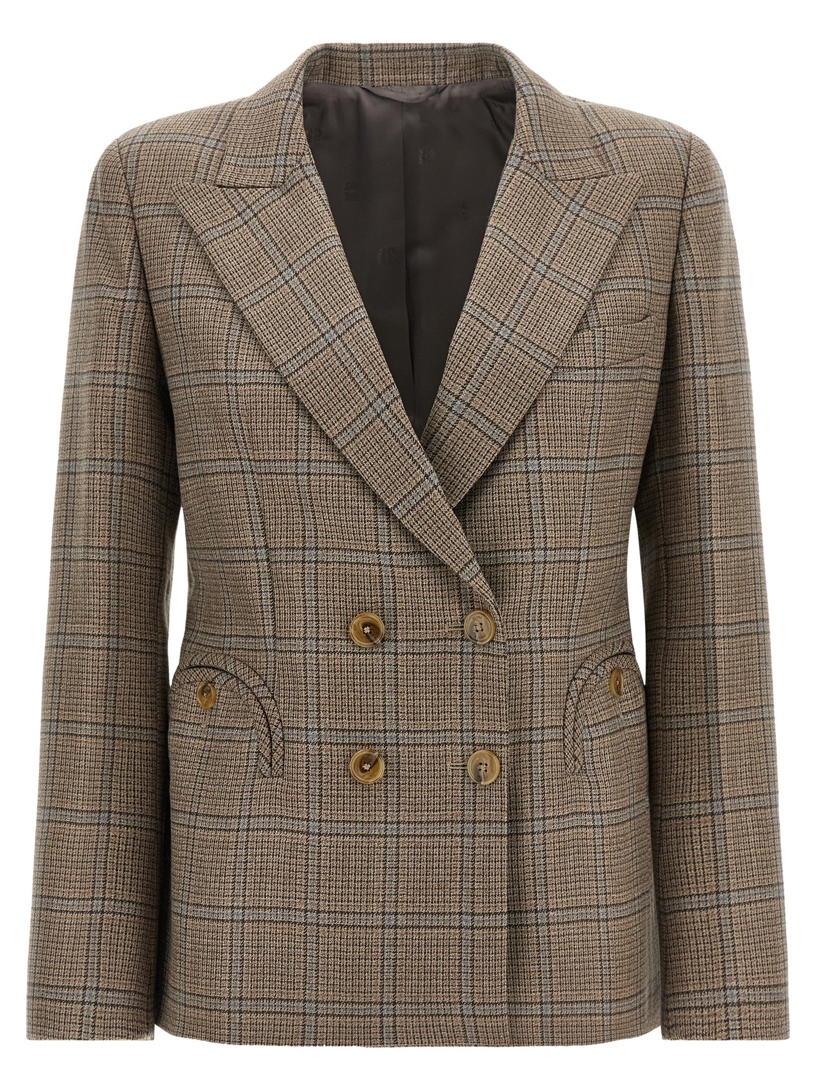 Beige Virgin Wool Blazer