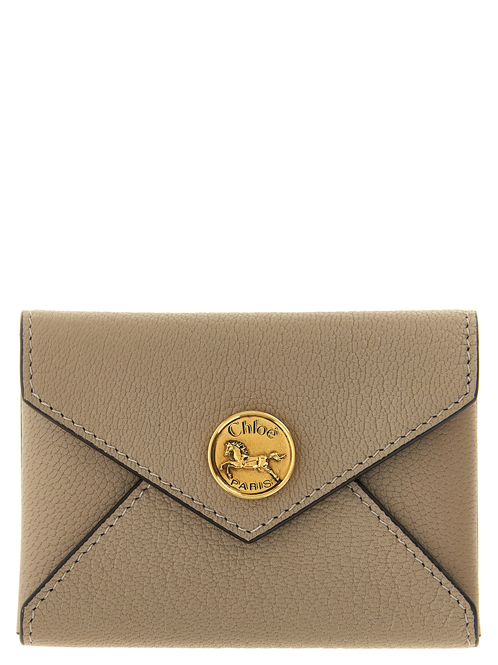 Beige Goatskin Cardholder