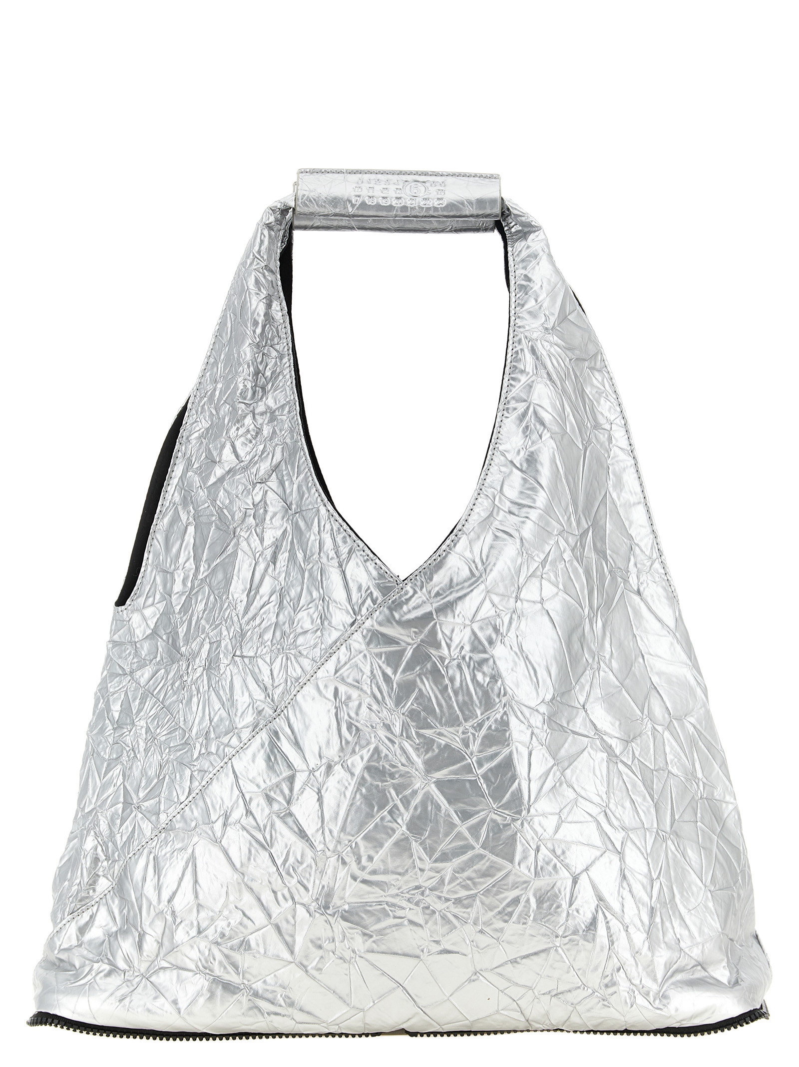 Silver Polyethylene Tote Bag