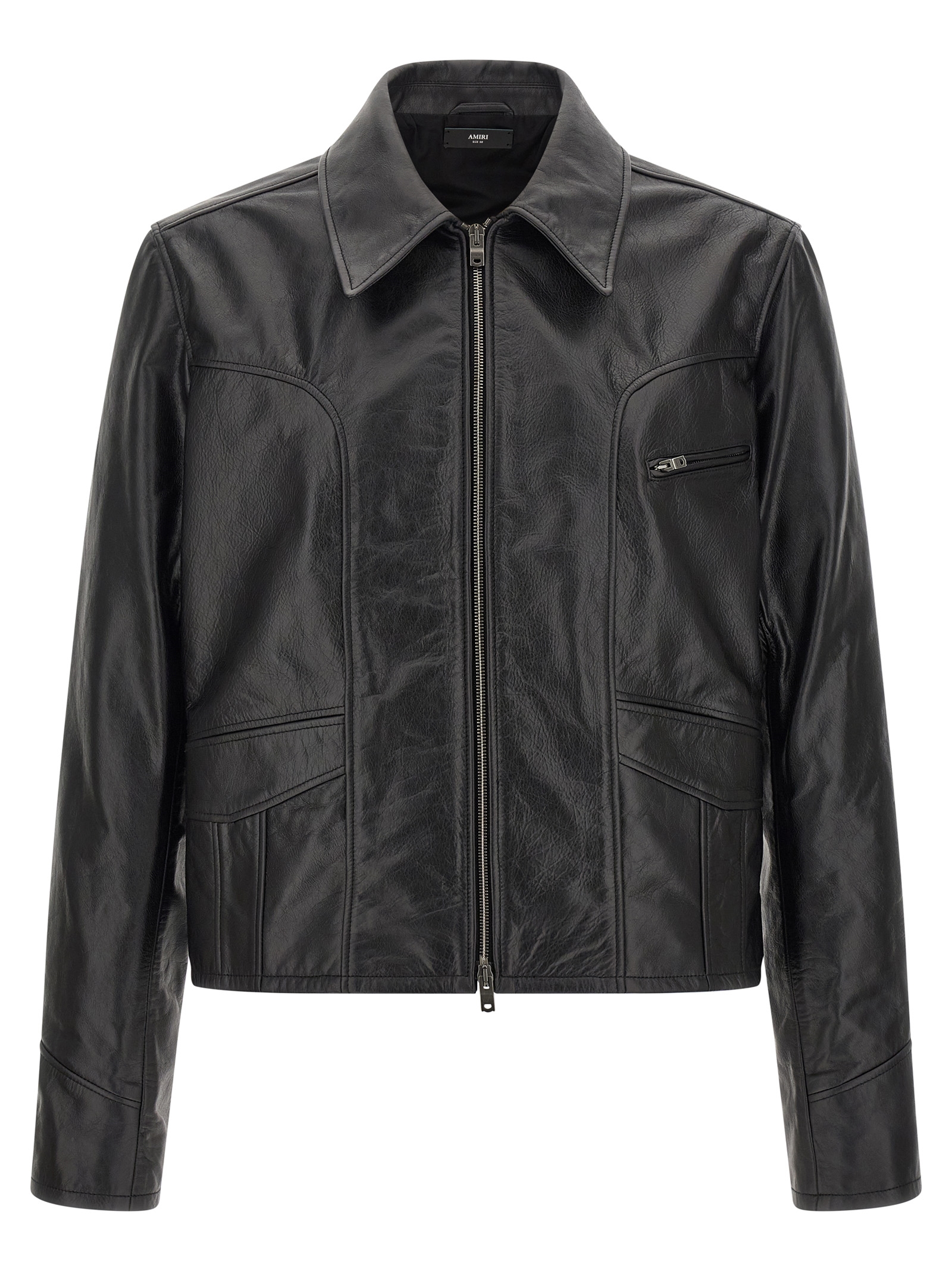 Black Calfskin Leather Jacket