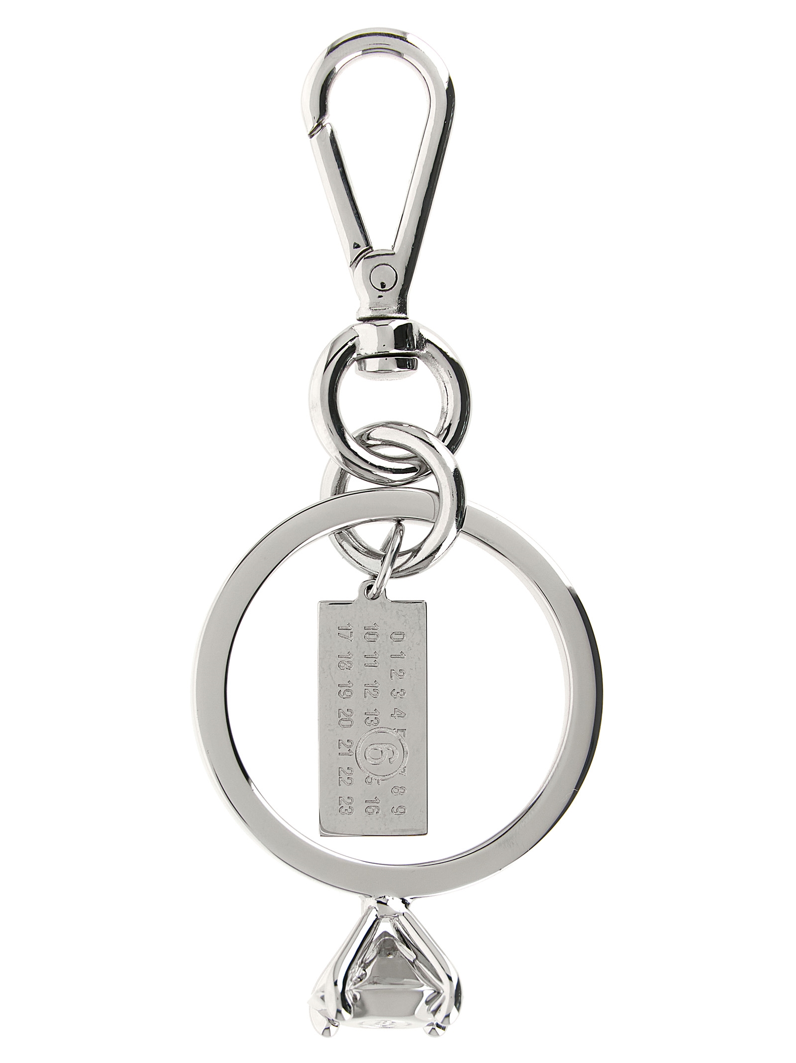 Silver Brass Keychain