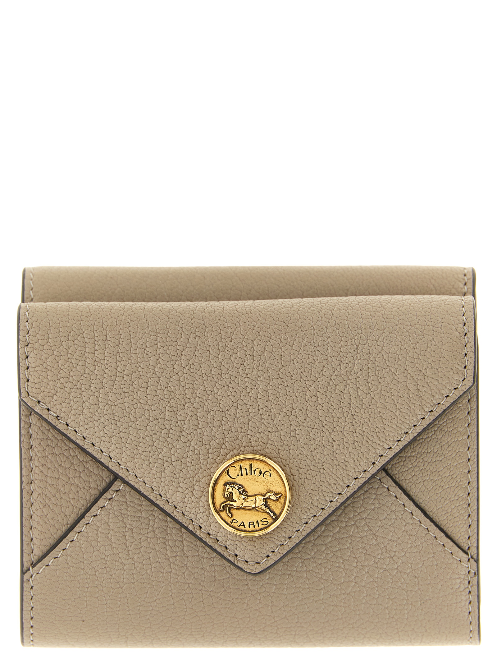 Beige Goatskin Cardholder