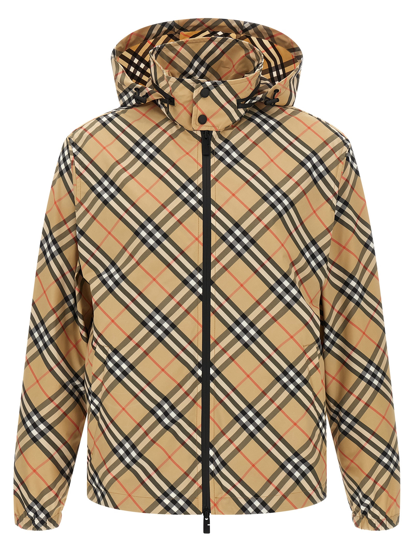 Burberry Beige Polyester Shell Men's Jacket