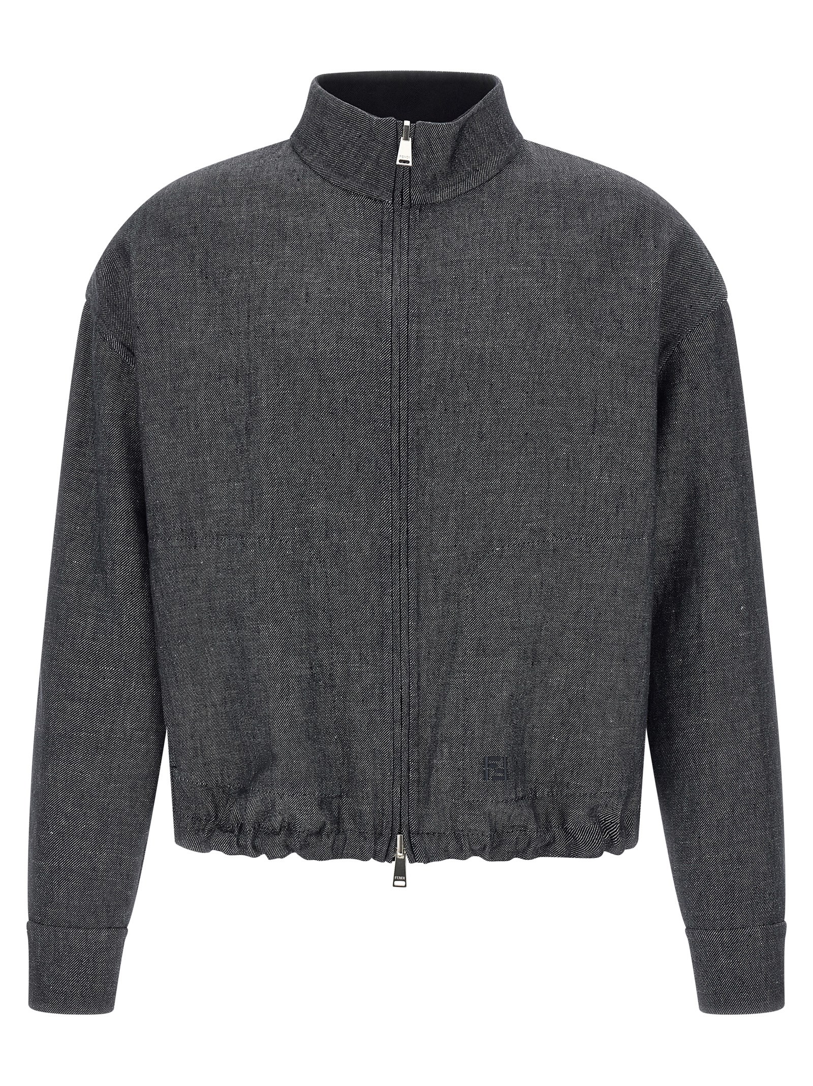 Blue Linen Denim Jacket