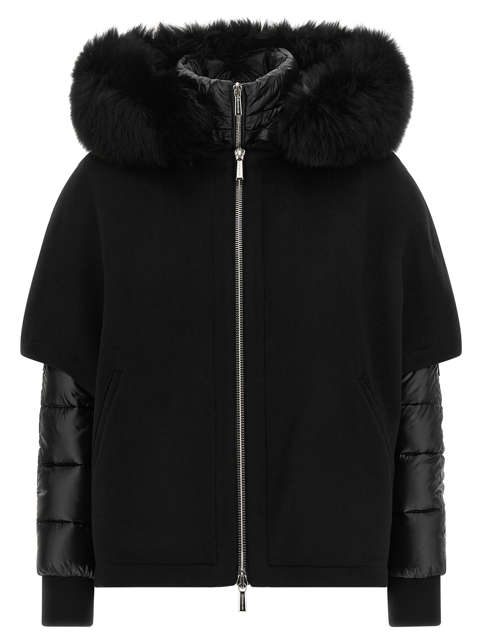 Black Wool Shell Jacket