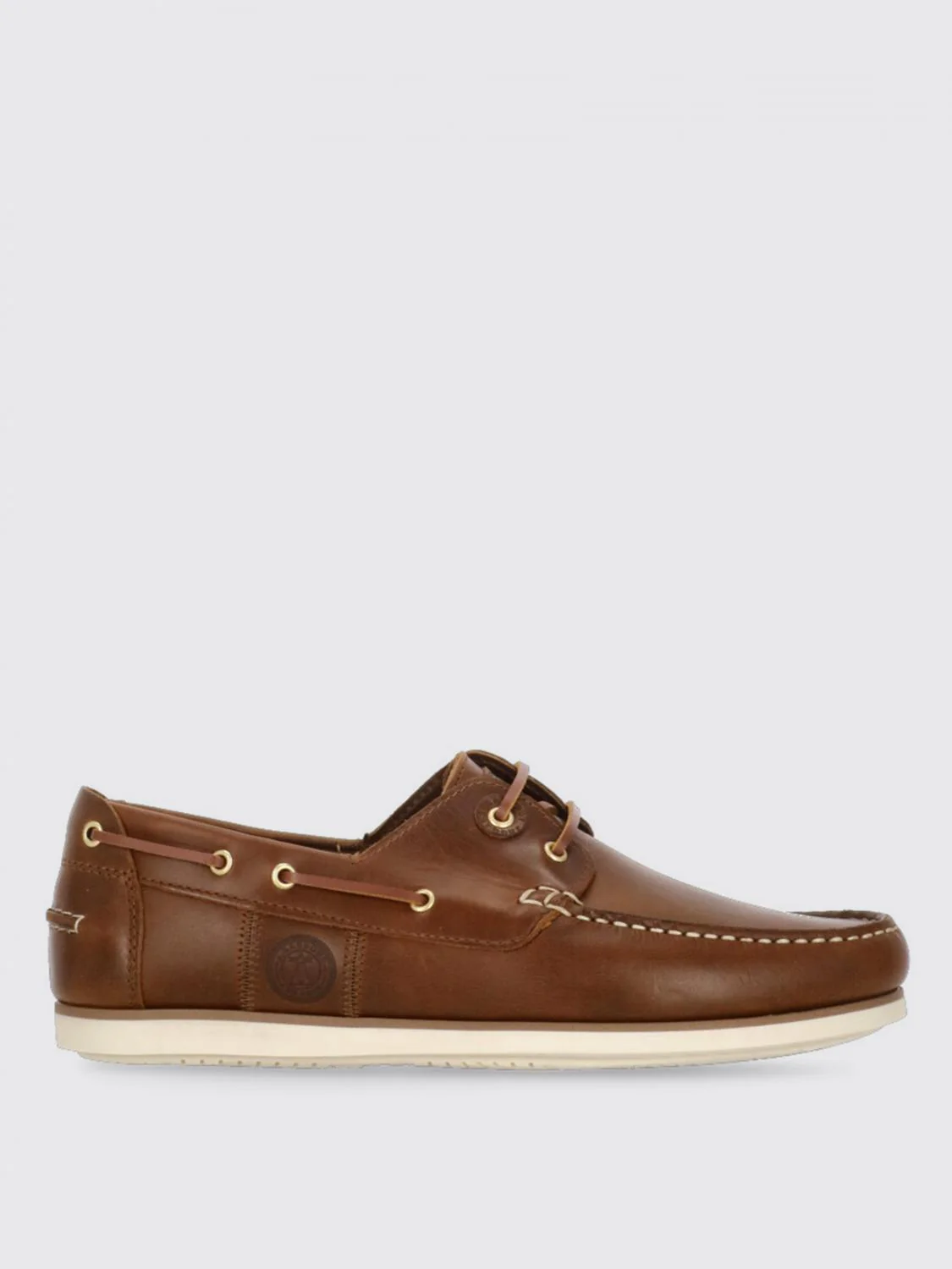 Brown Leather Slip-On Loafers