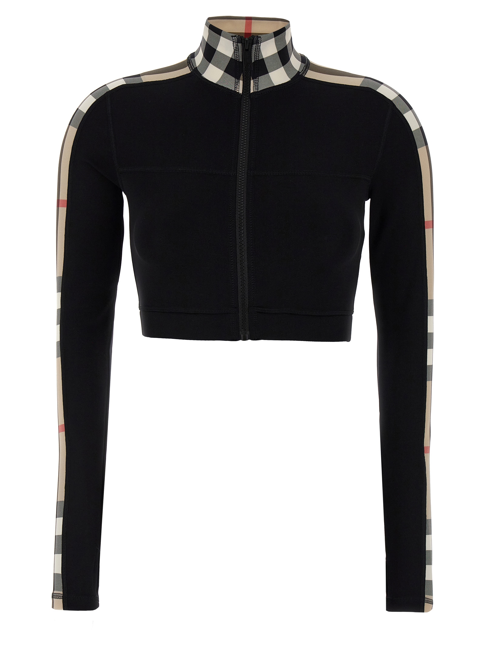Black Polyamide Sweatshirt