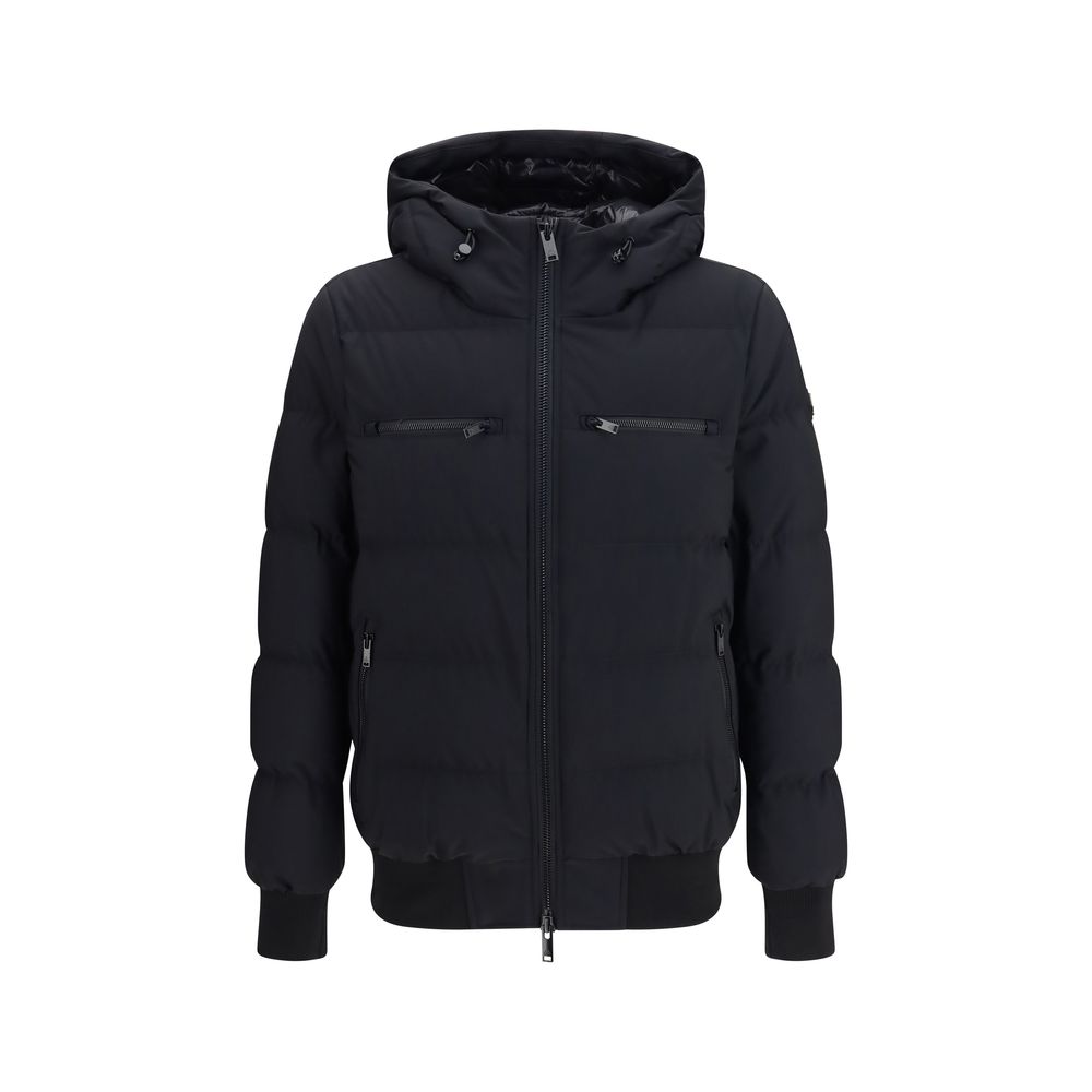 Black Nylon Full-Length Jacket
