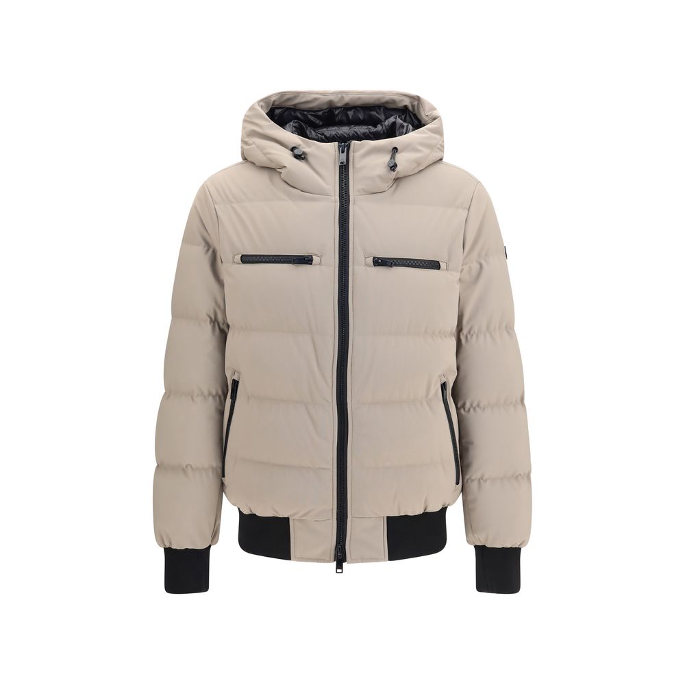 Beige Nylon Shell Jacket