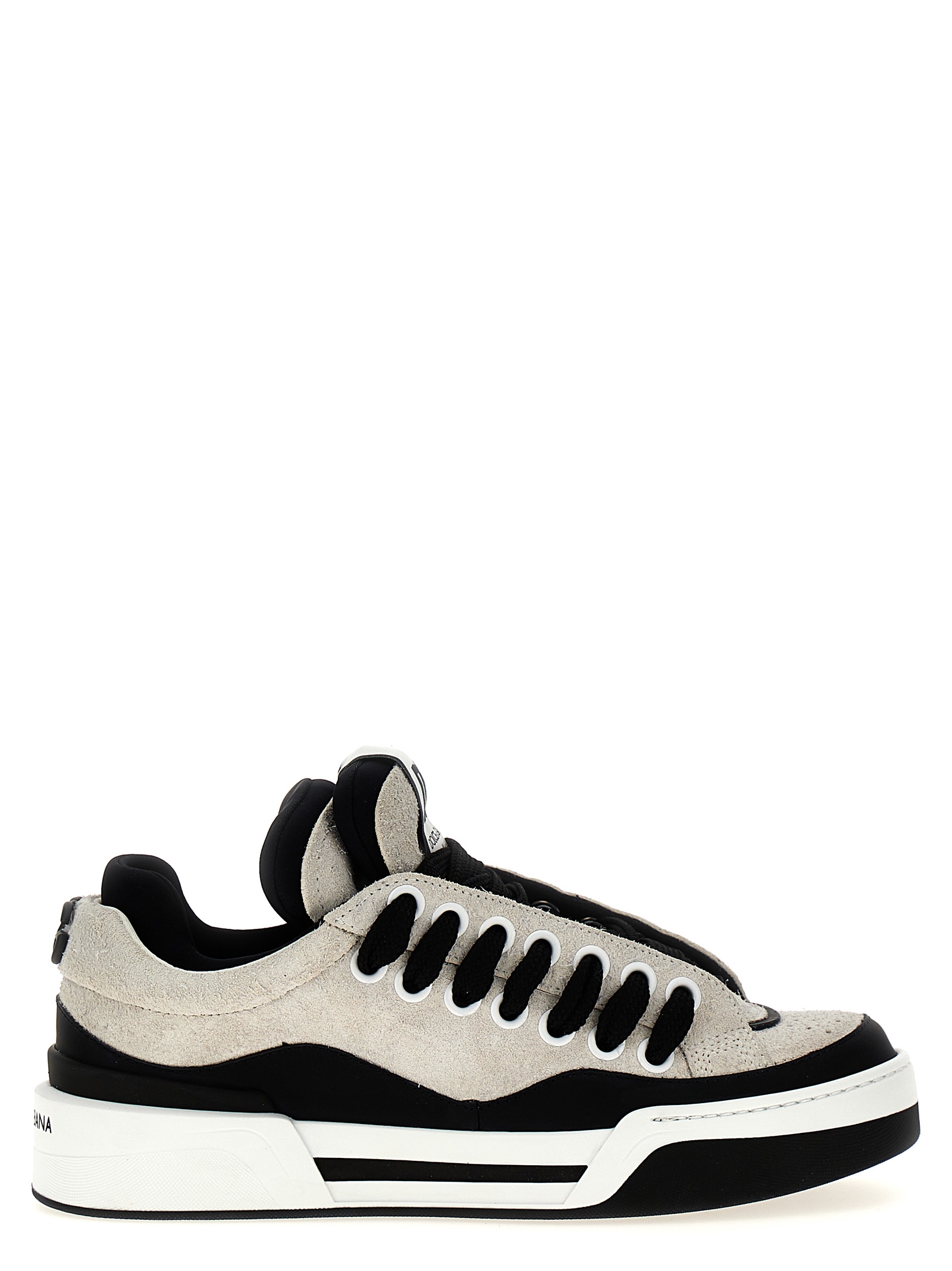 Bicolor Leather Athletic Sneakers