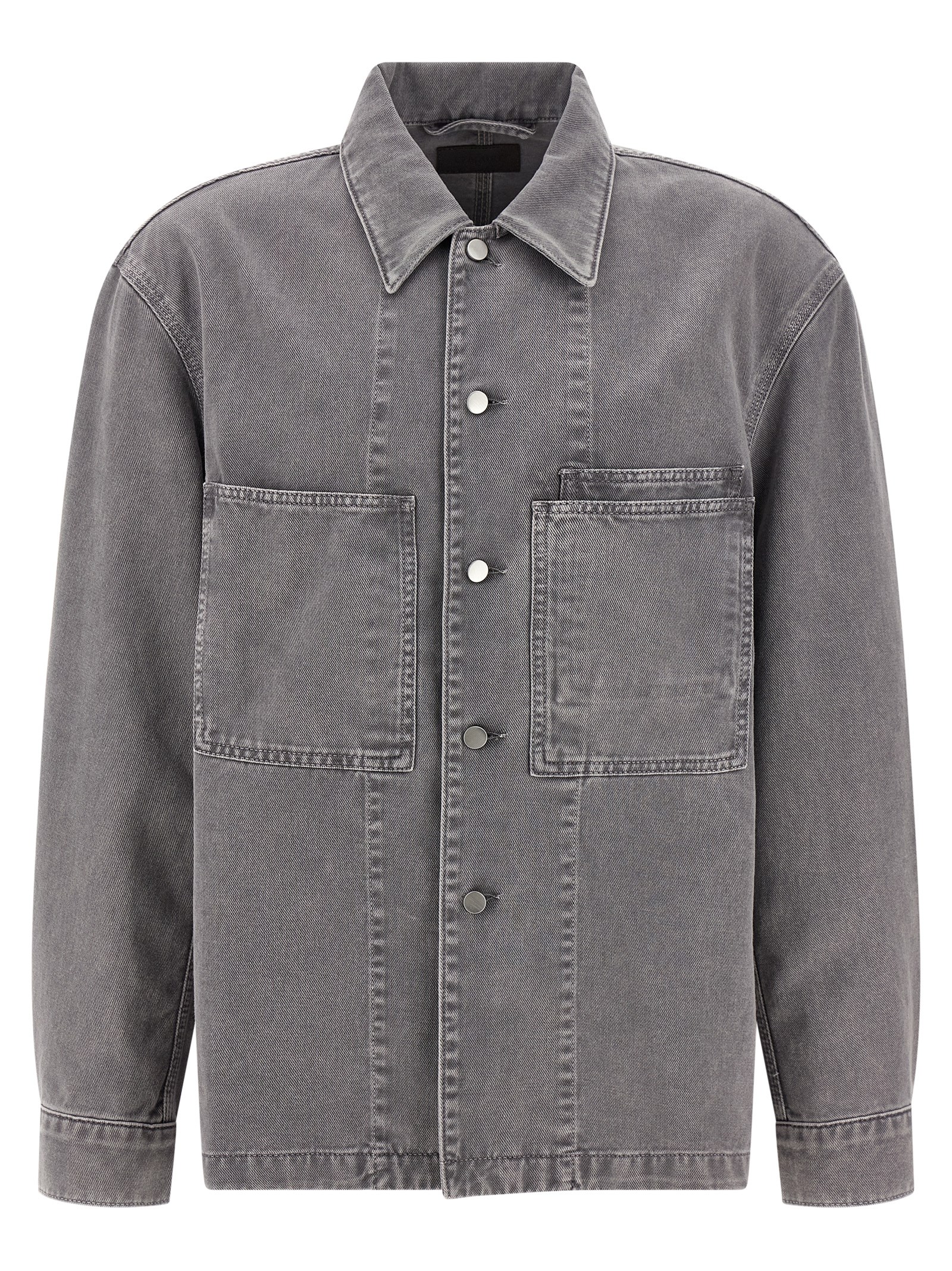 Gray Cotton Blouse