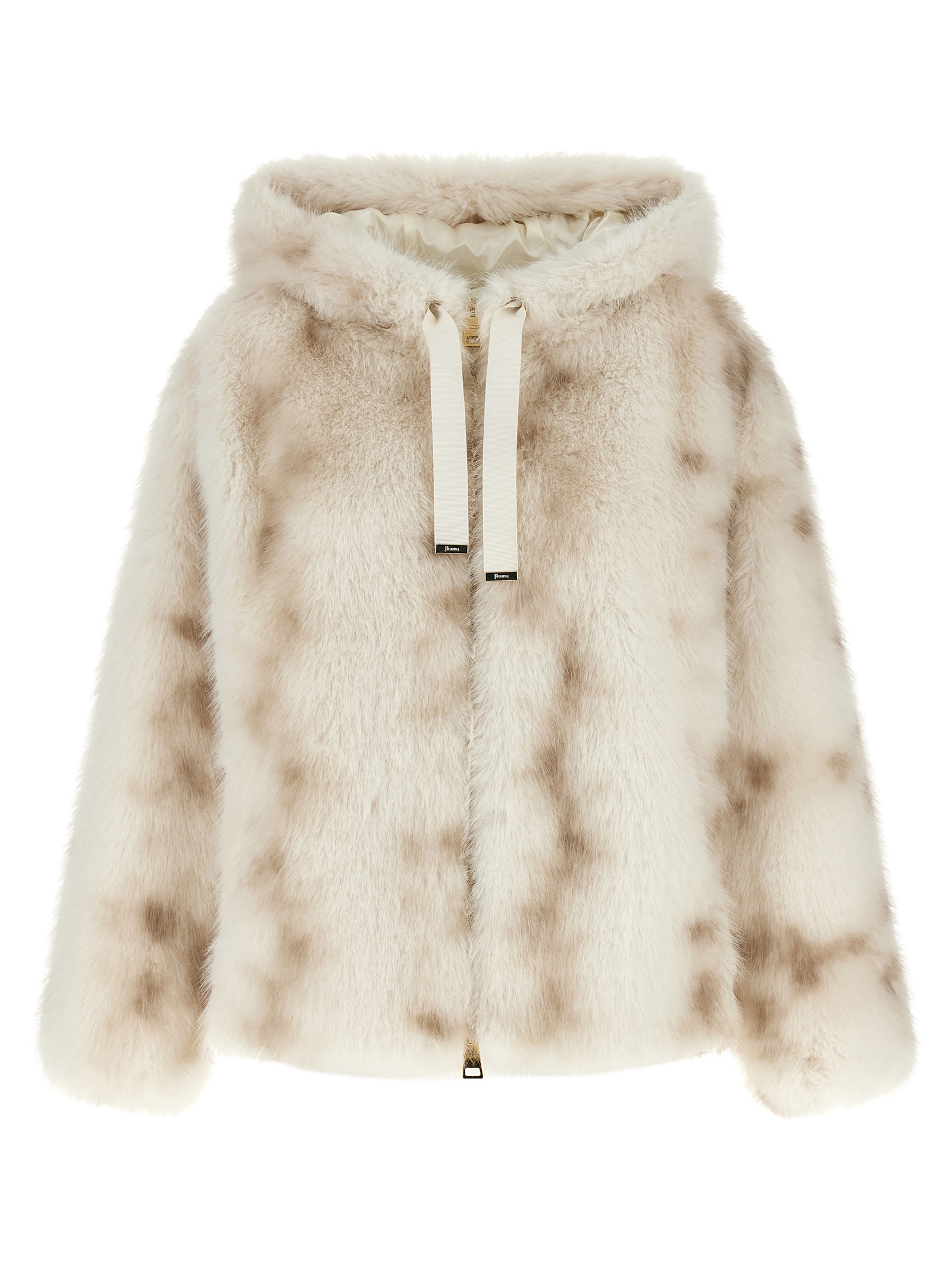 Beige Polyester Bomber