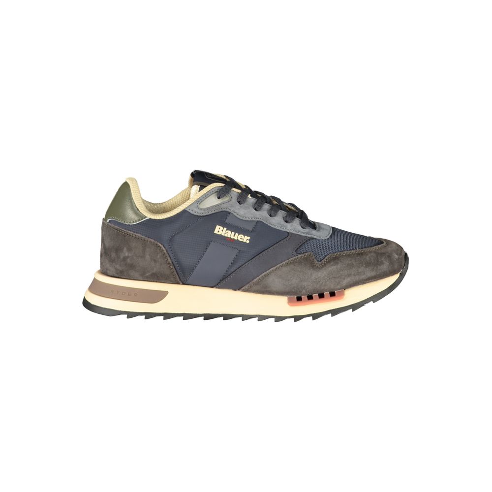 Blauer Blue Polyurethane Men's Sneaker - EU44/US11