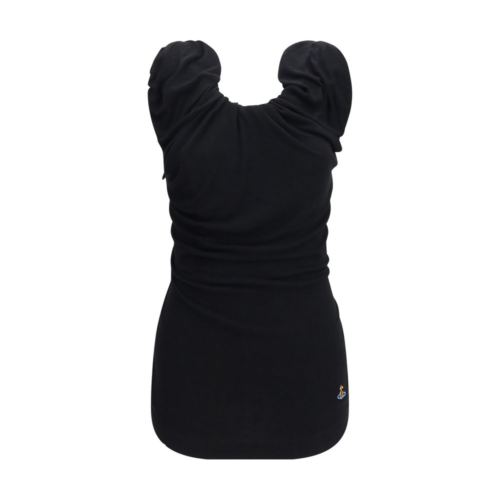 Black Viscose Shortsleeve Shirt