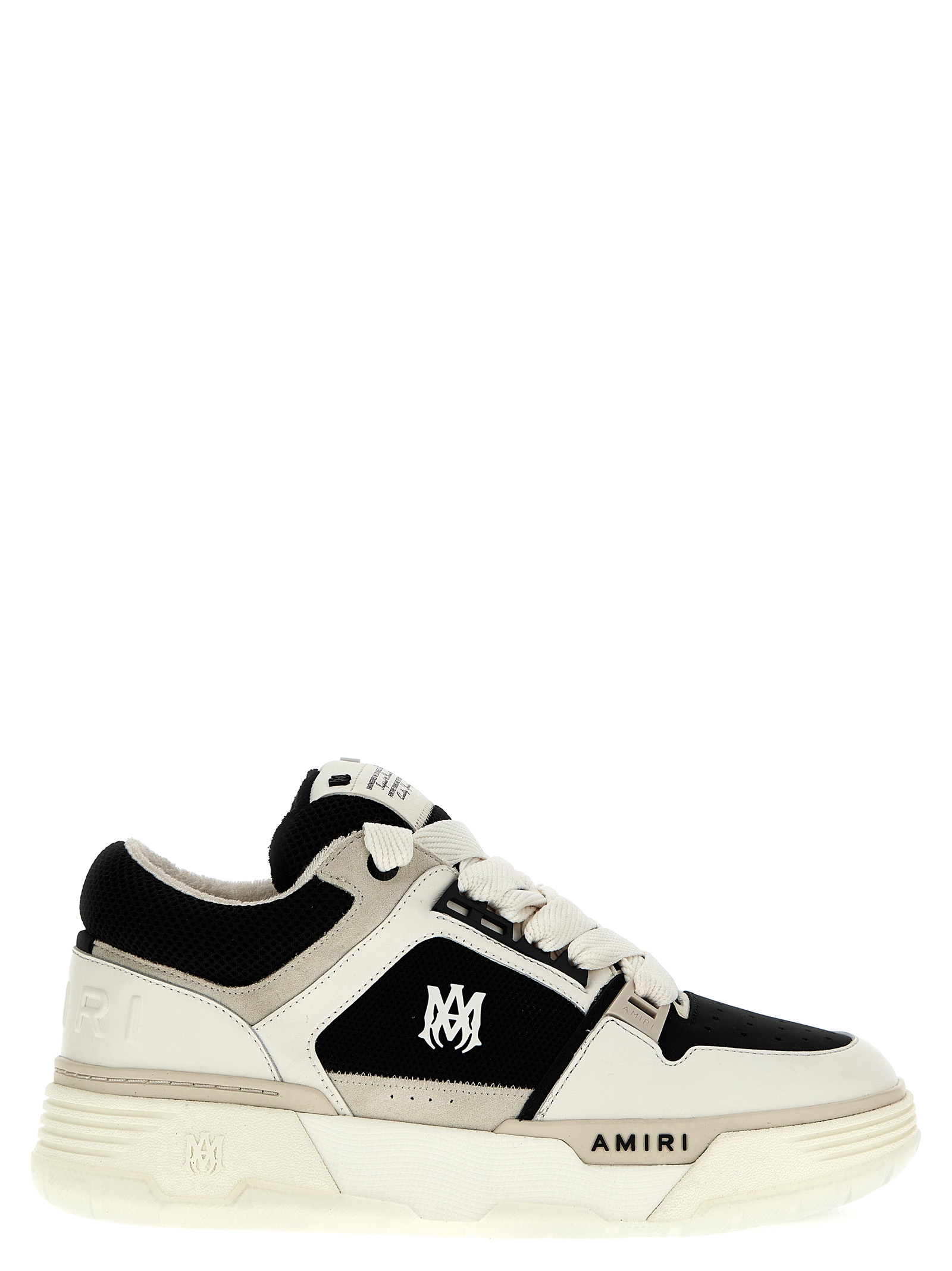 Bicolor Leather Low Top Sneakers
