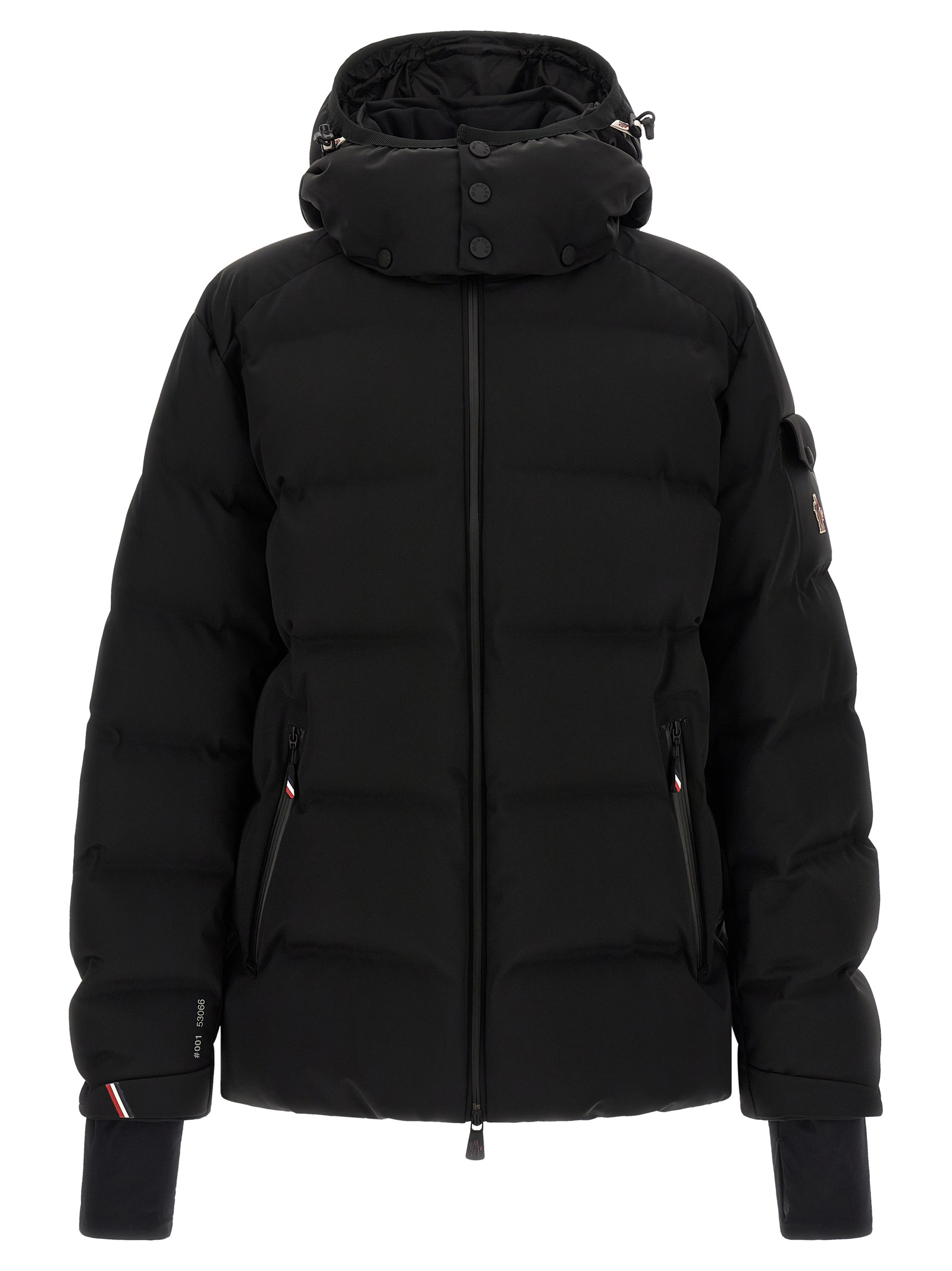 Black Polyamide Full-Length Jacket