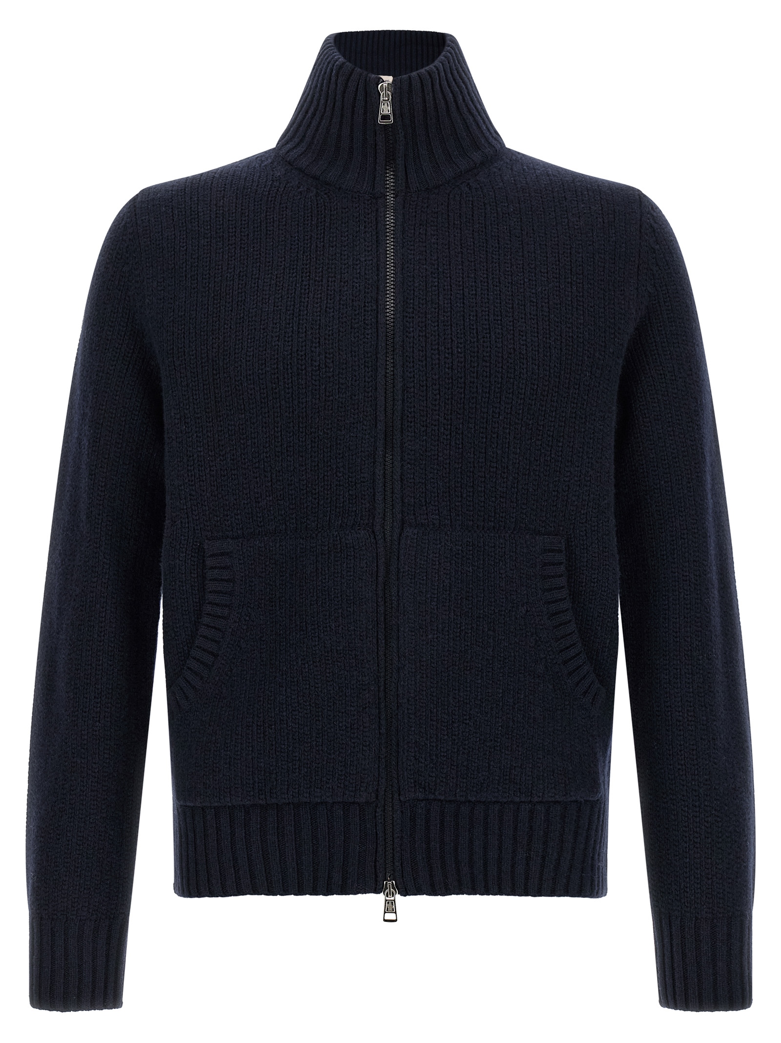 Blue Virgin Wool Cardigan