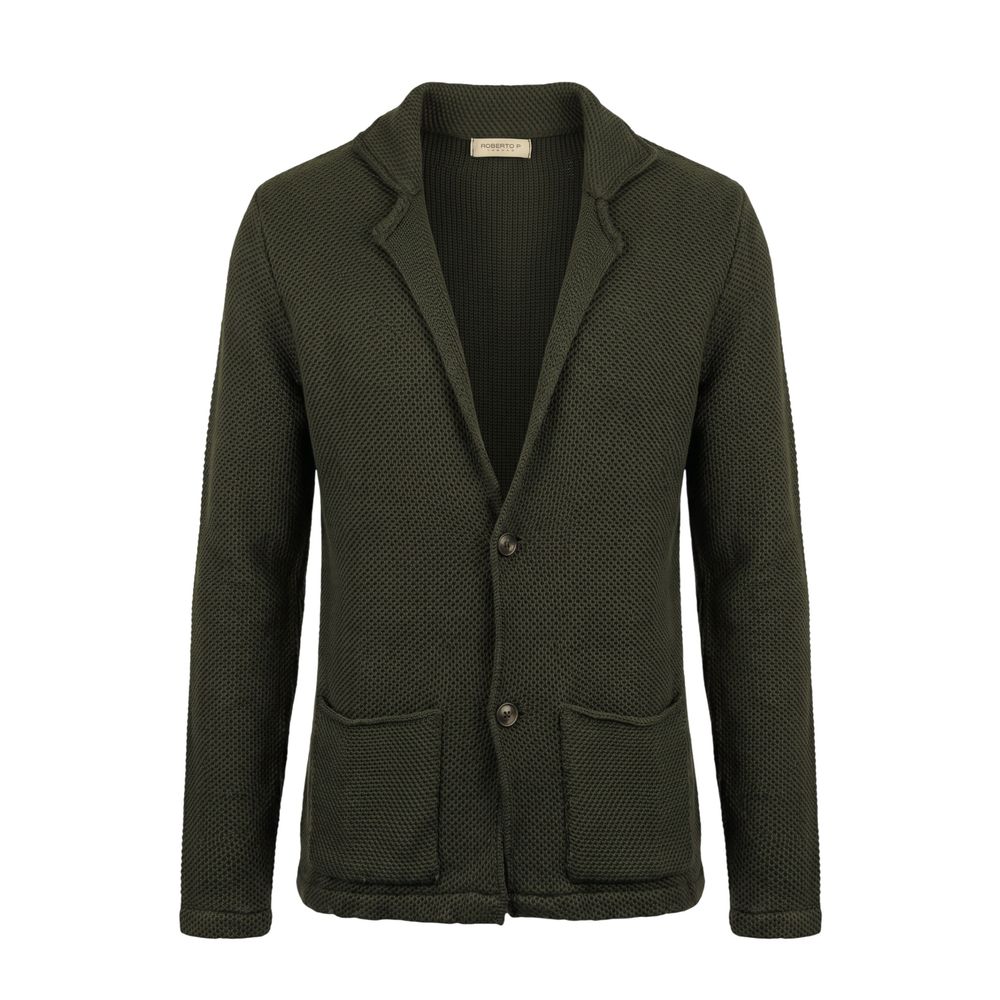 Green Wool Men's Sweater