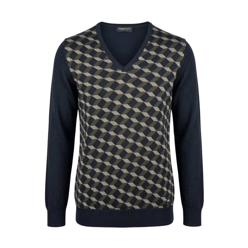 Green Wool Men's Sweater
