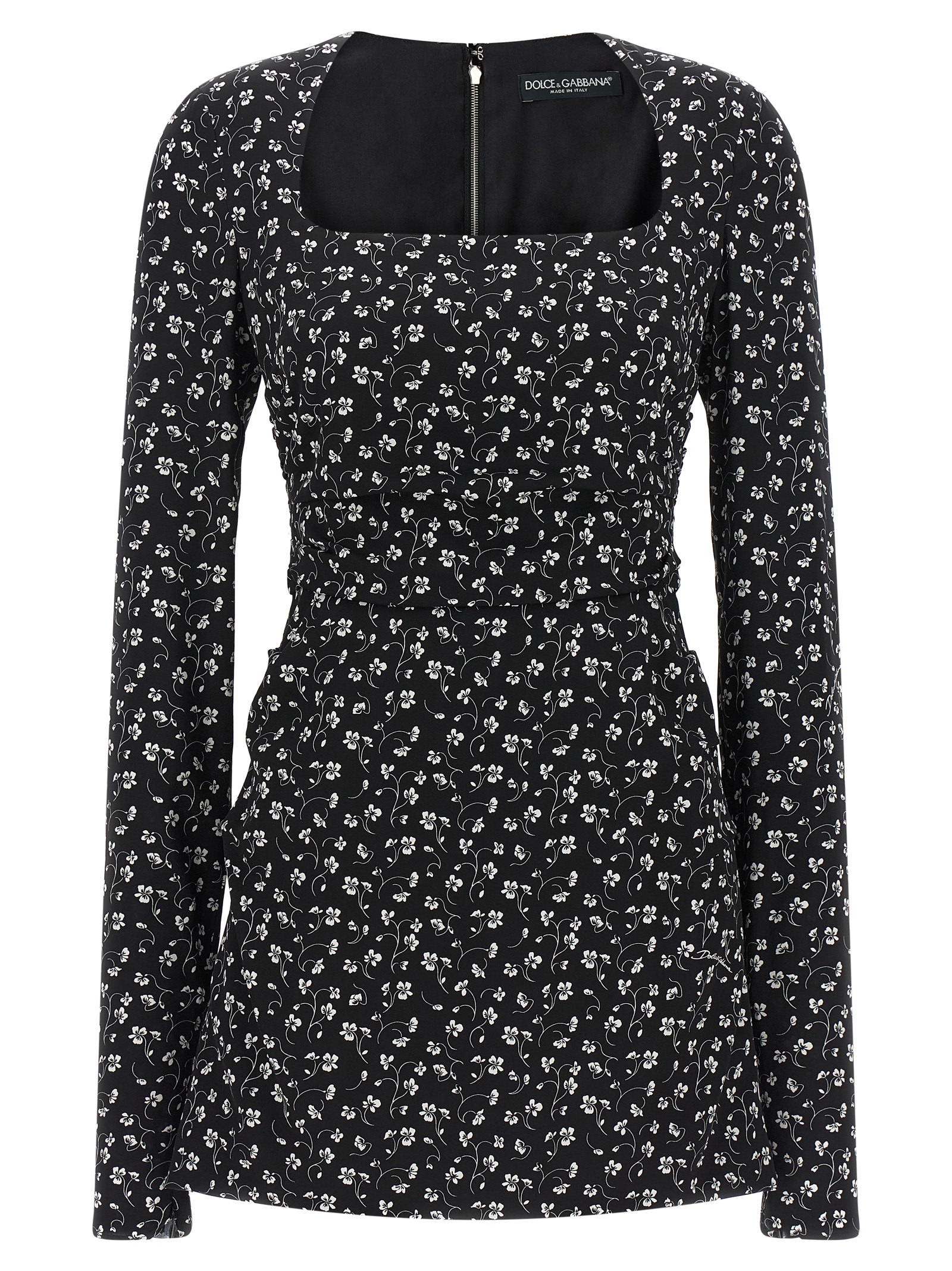 Black Silk Short Dress