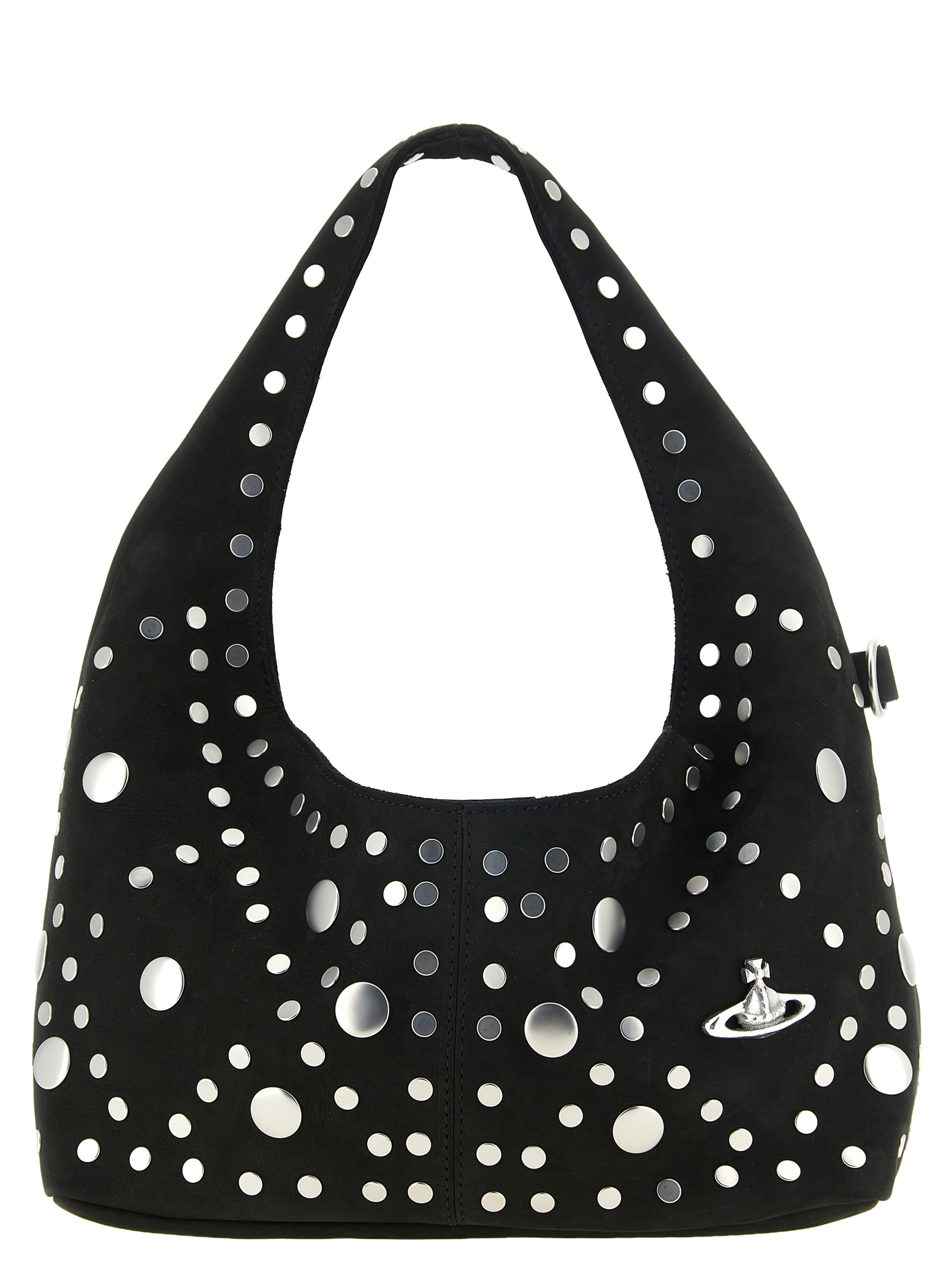 Black Cowhide Shoulder Bag