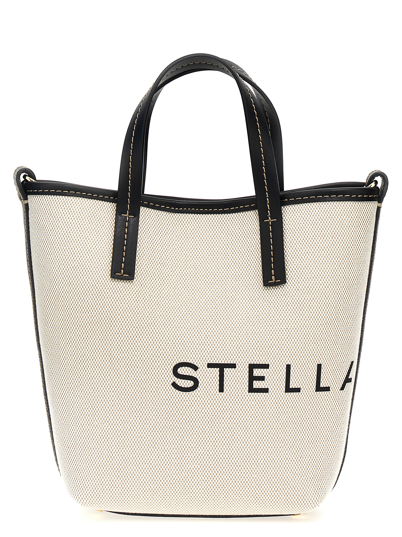 Beige Polyamide Tote Bag