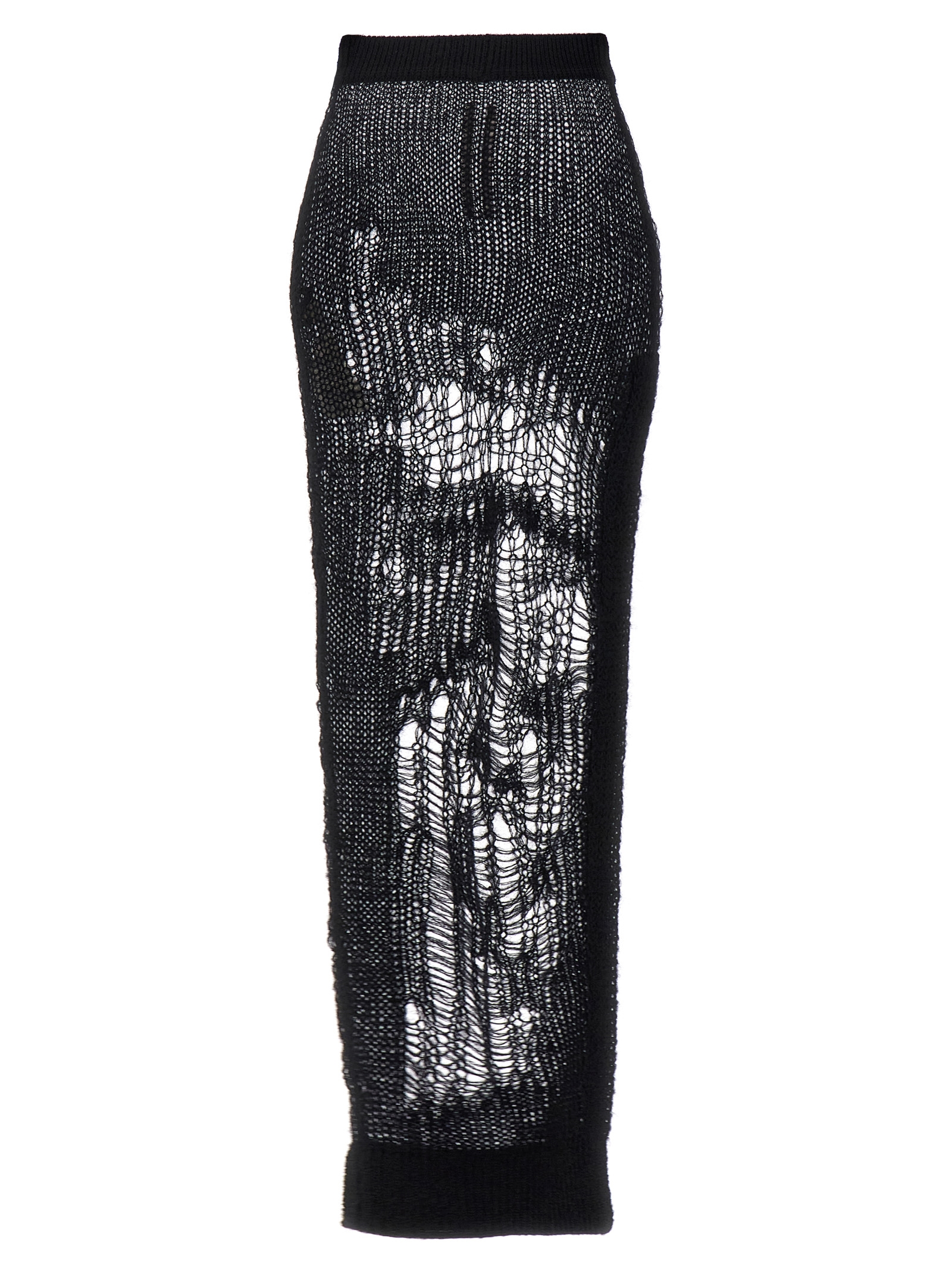 Black Nylon Mini Skirt
