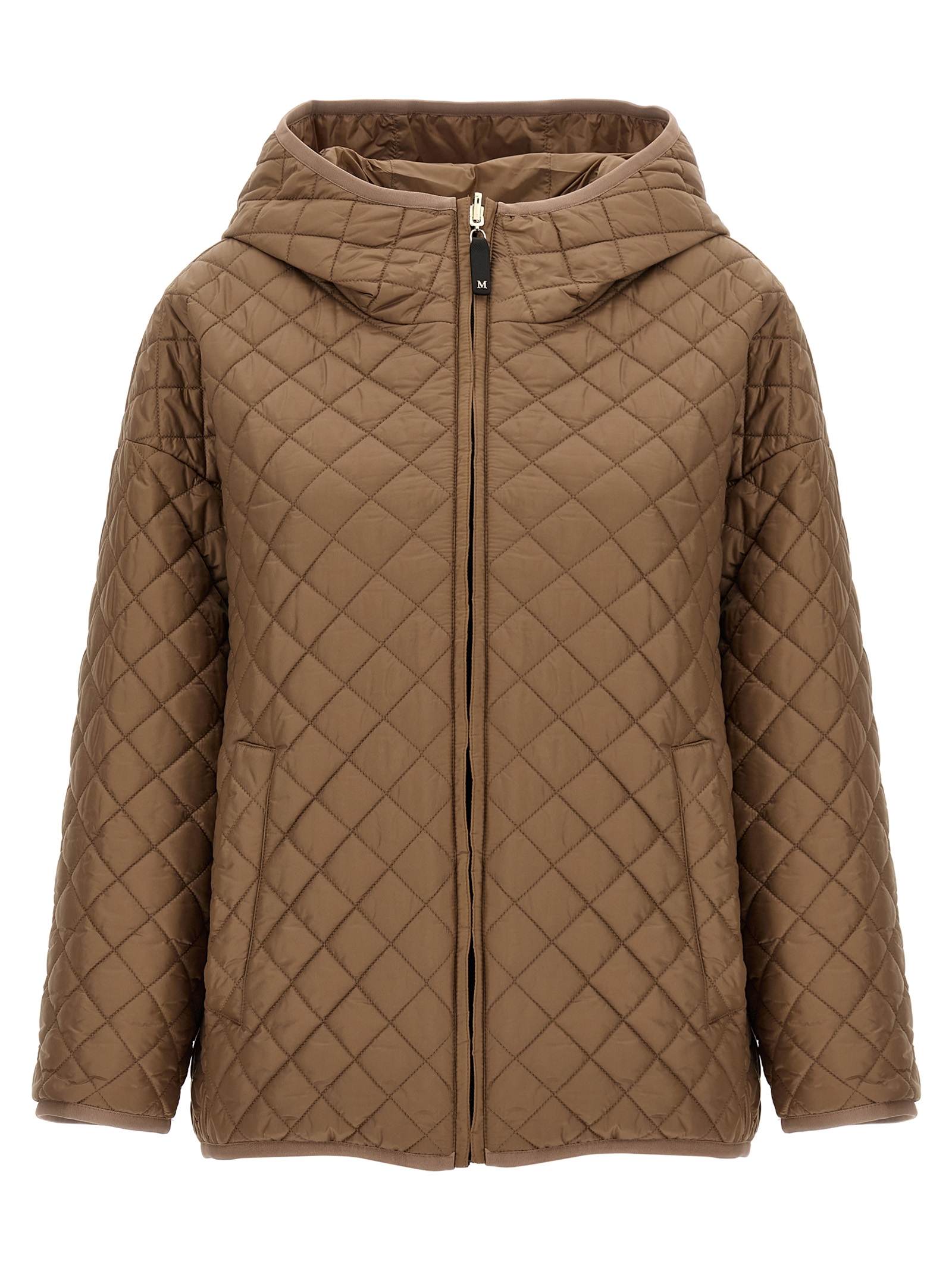Beige Polyester Shell Jacket