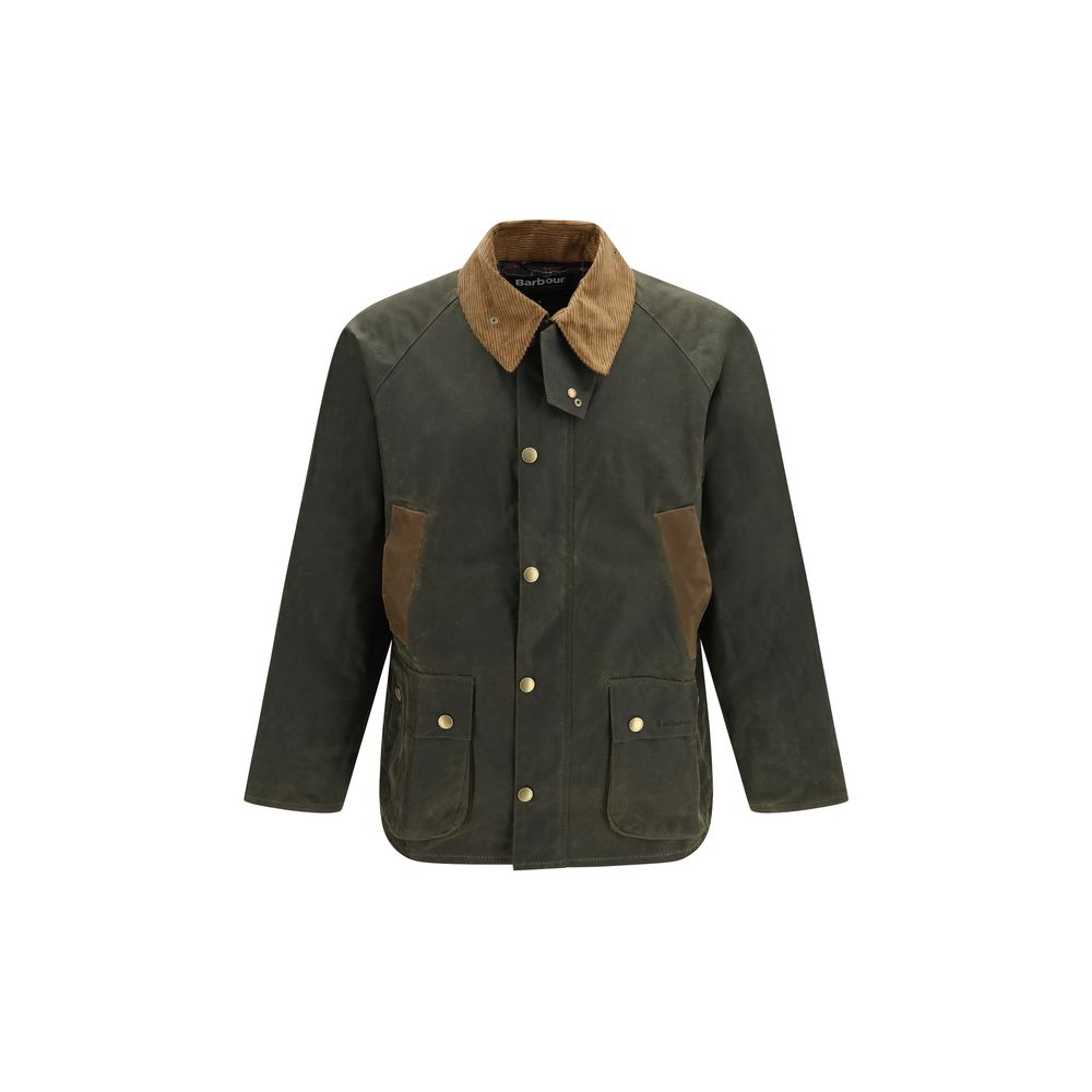 Bicolor Cotton Shell Jacket