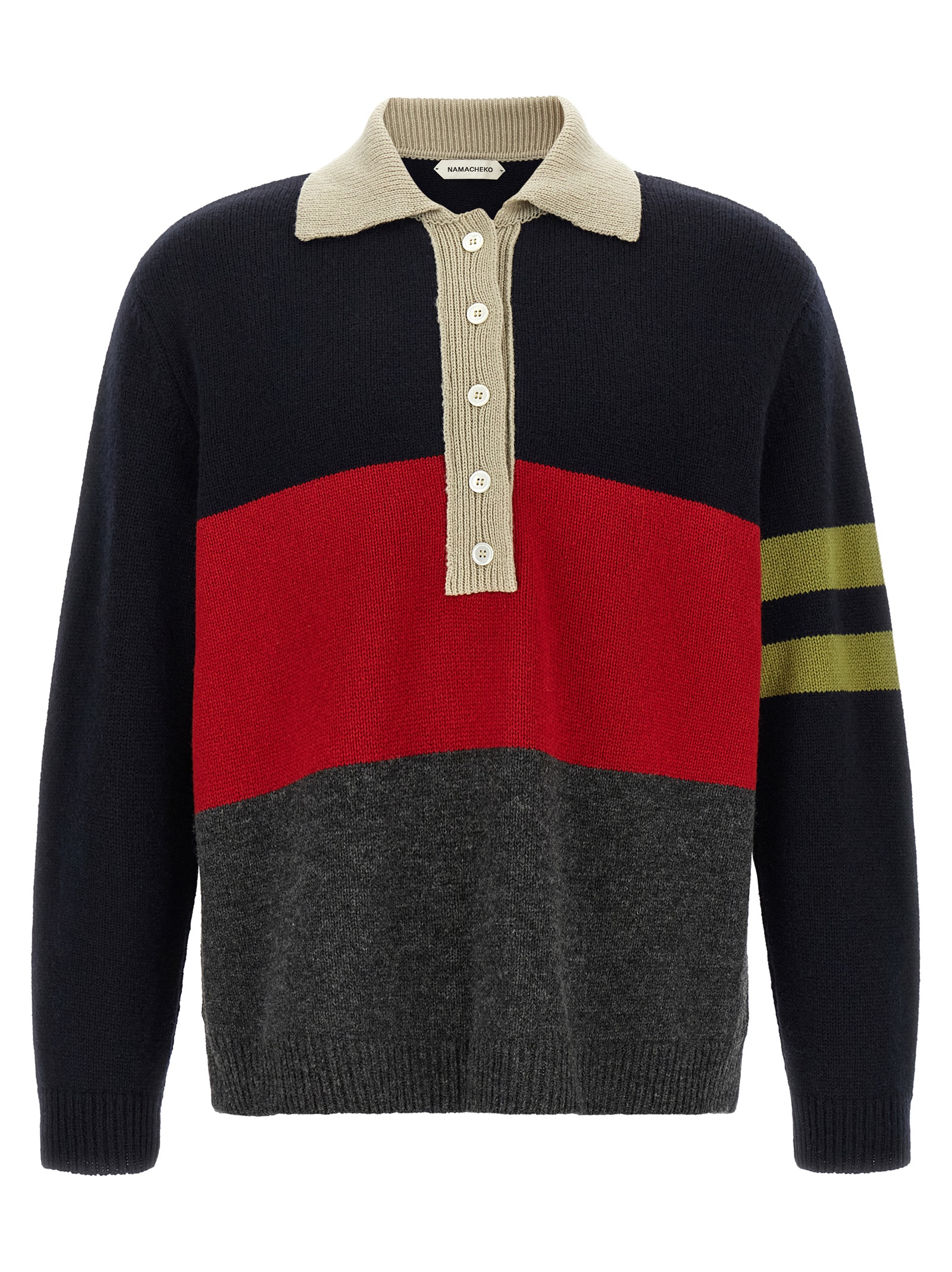Multicolor Merino Wool Polo Shirt