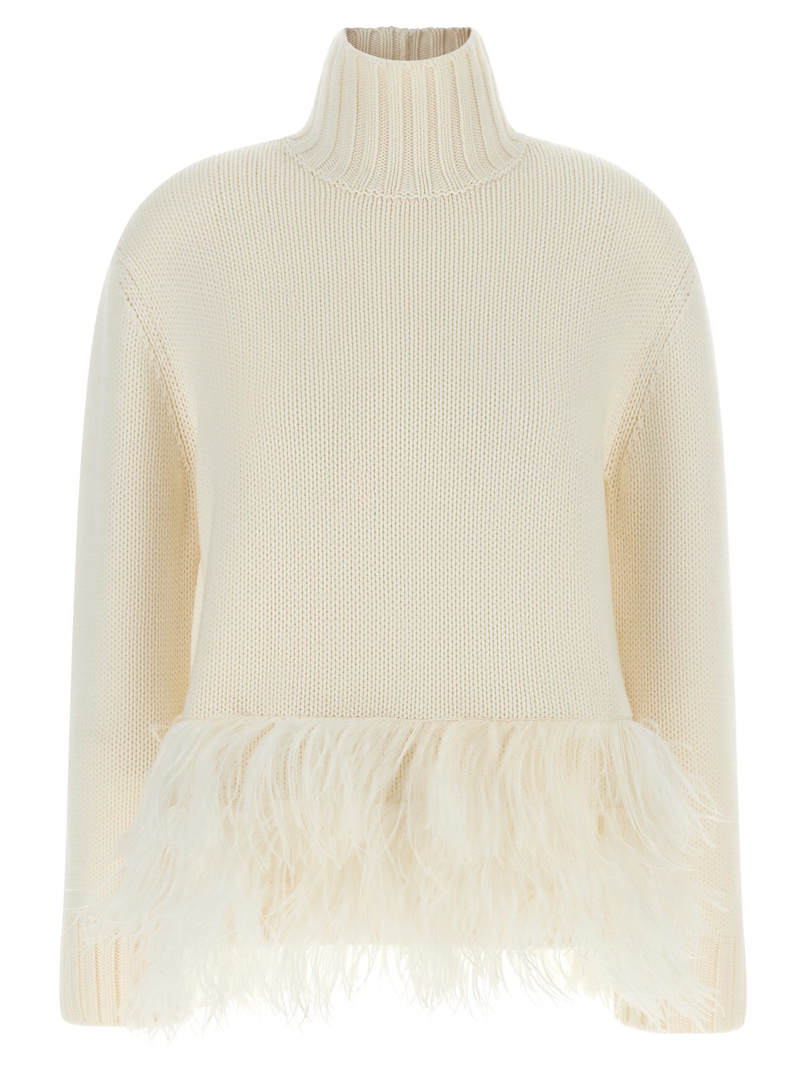 Fabiana Filippi White Virgin Wool Women's Cardigan