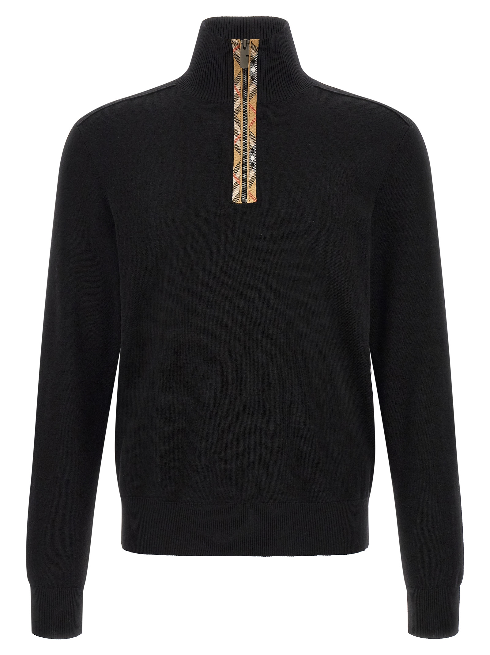 Black Wool Cardigan
