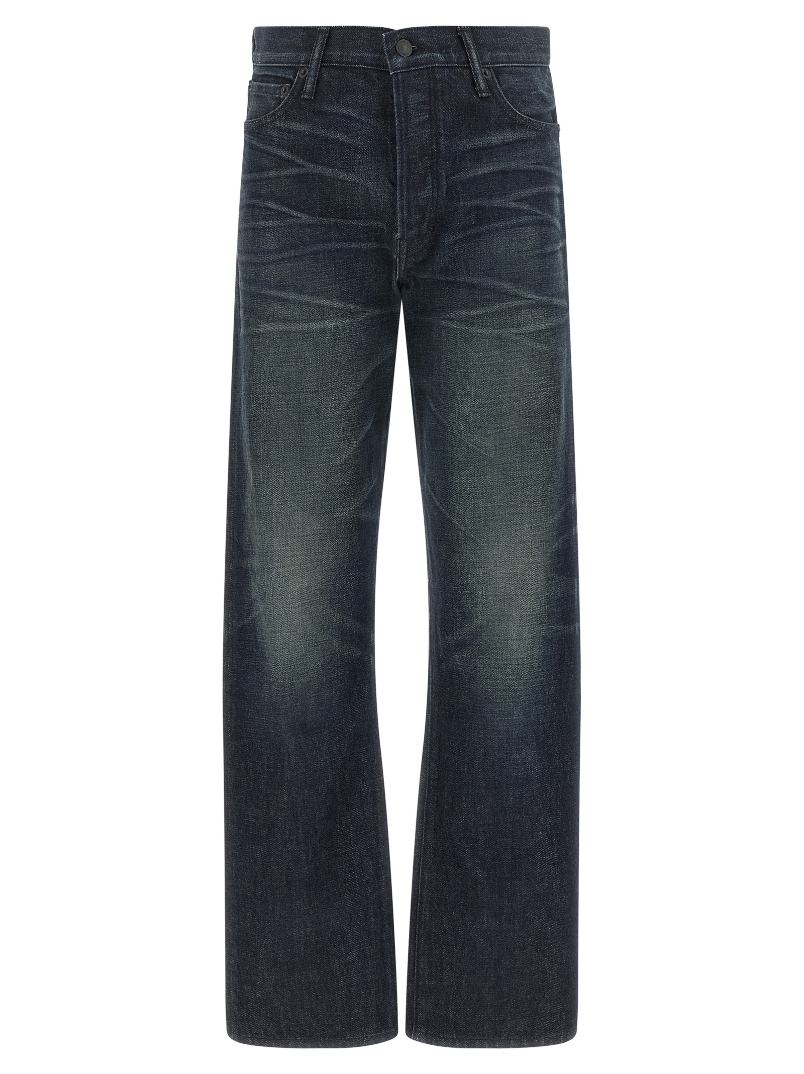 Blue Cotton Jeans Denim
