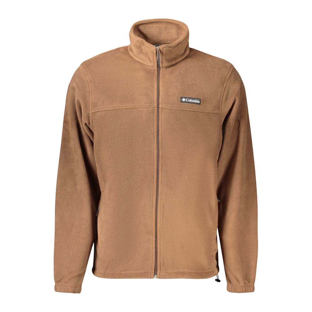 Brown Polyester Men Sweatshirt