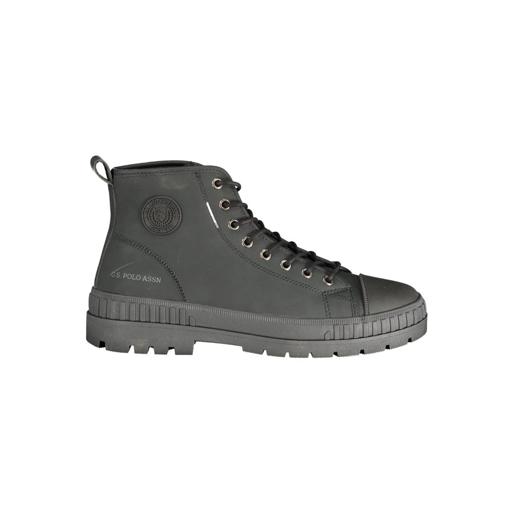 U.S. POLO ASSN. Black Polyurethane Men's Boot - EU46