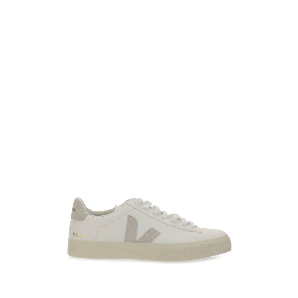 Veja White Calf Leather Bos Taurus Low Top Sneakers - EU46/US13