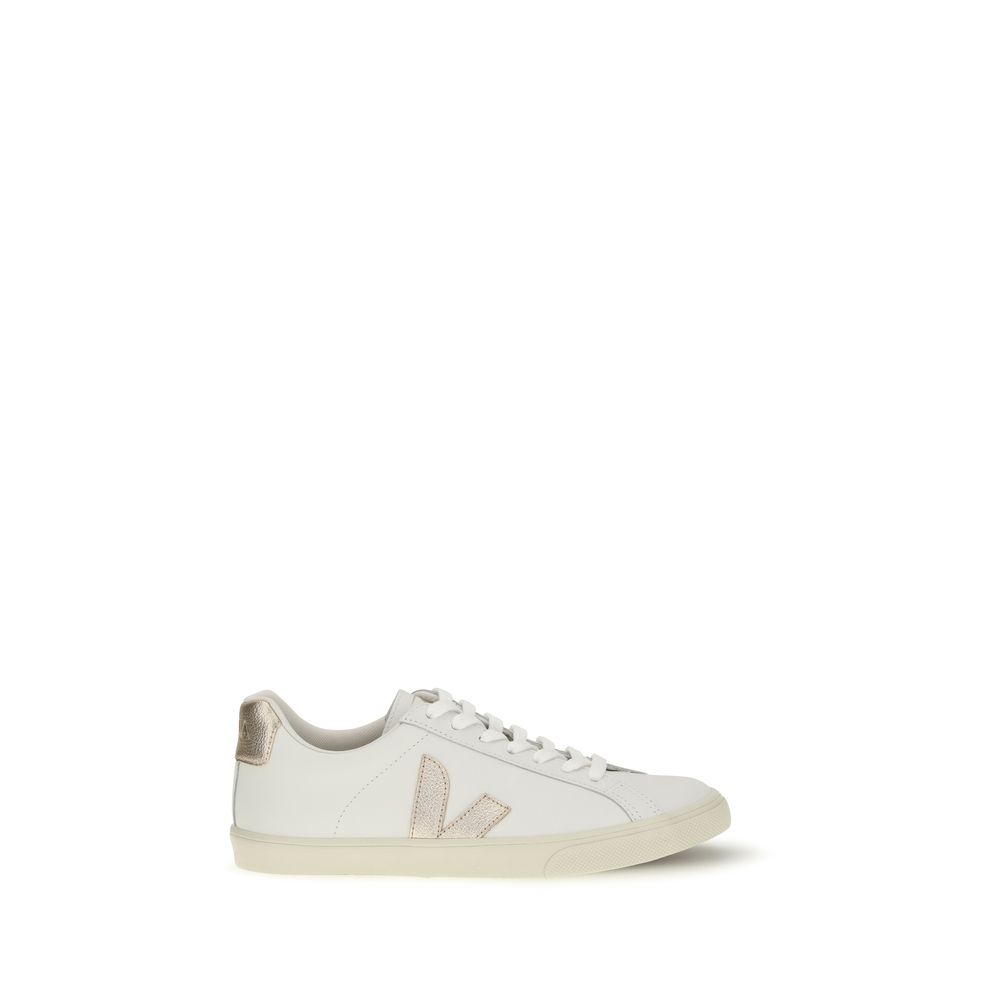 Veja White Calf Leather Bos Taurus Low Top Sneakers - EU36/US6