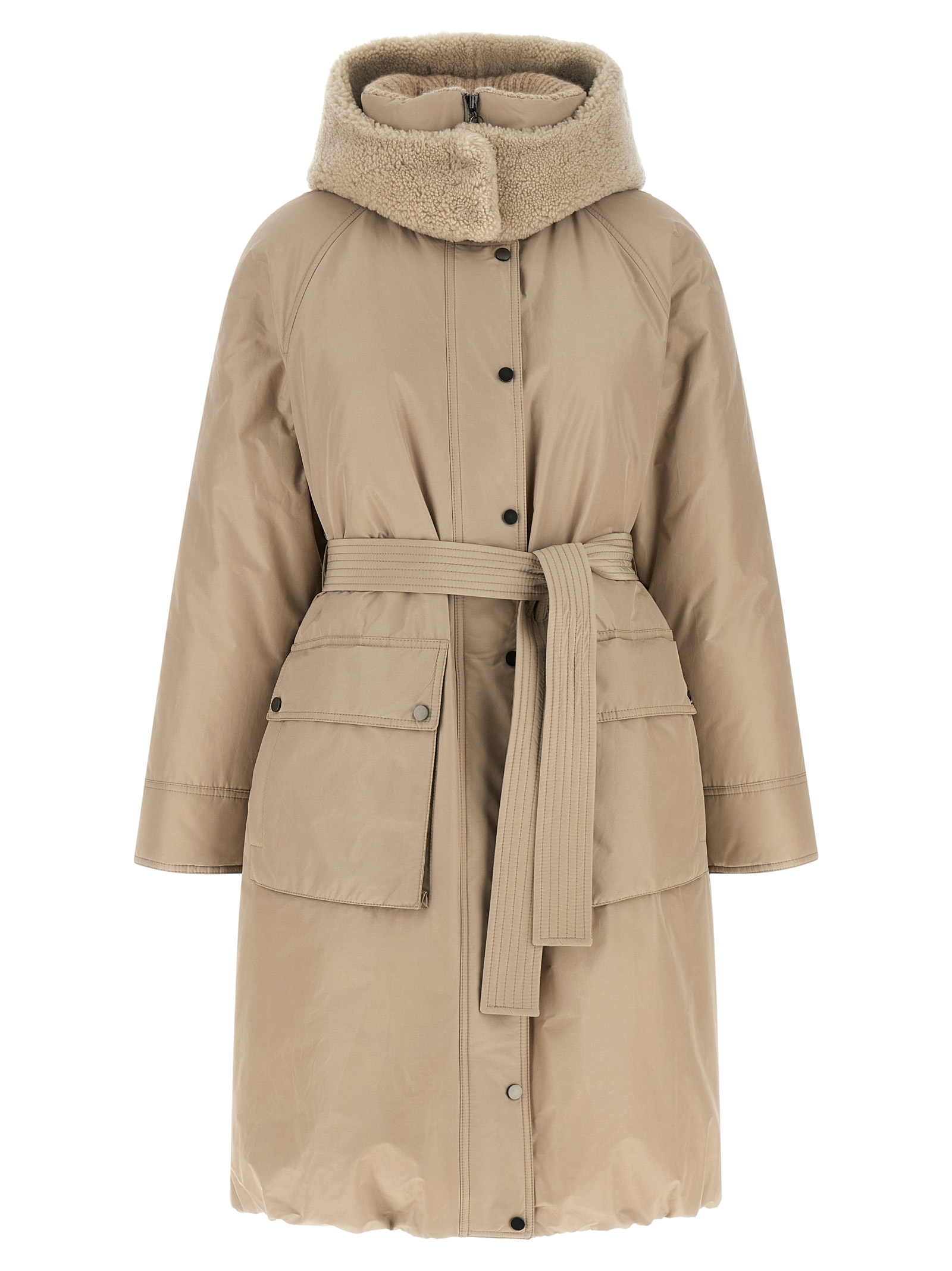 Beige Cotton Coat
