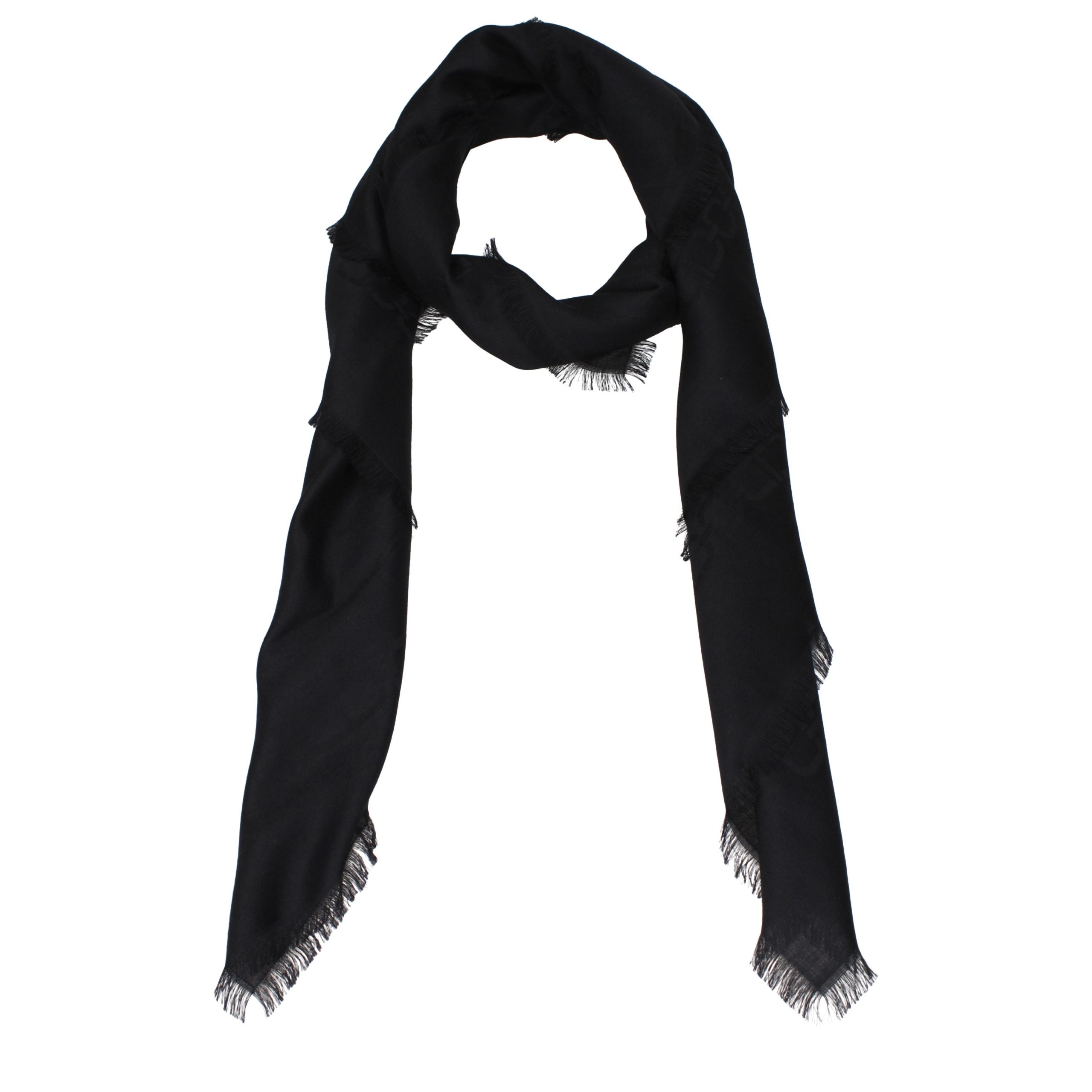 Black Cashmere Foulard