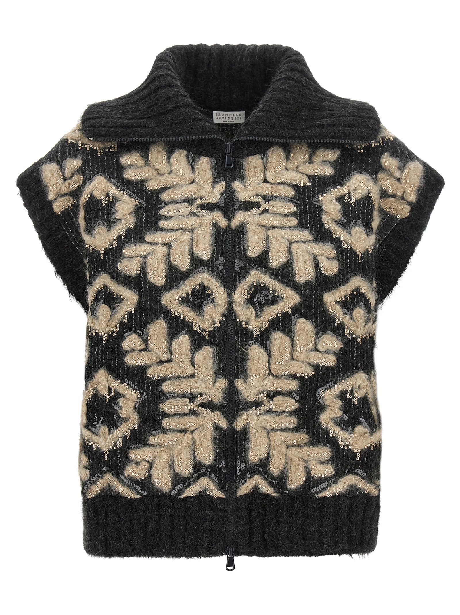 Brunello Cucinelli Gray Wool Women's Cardigan