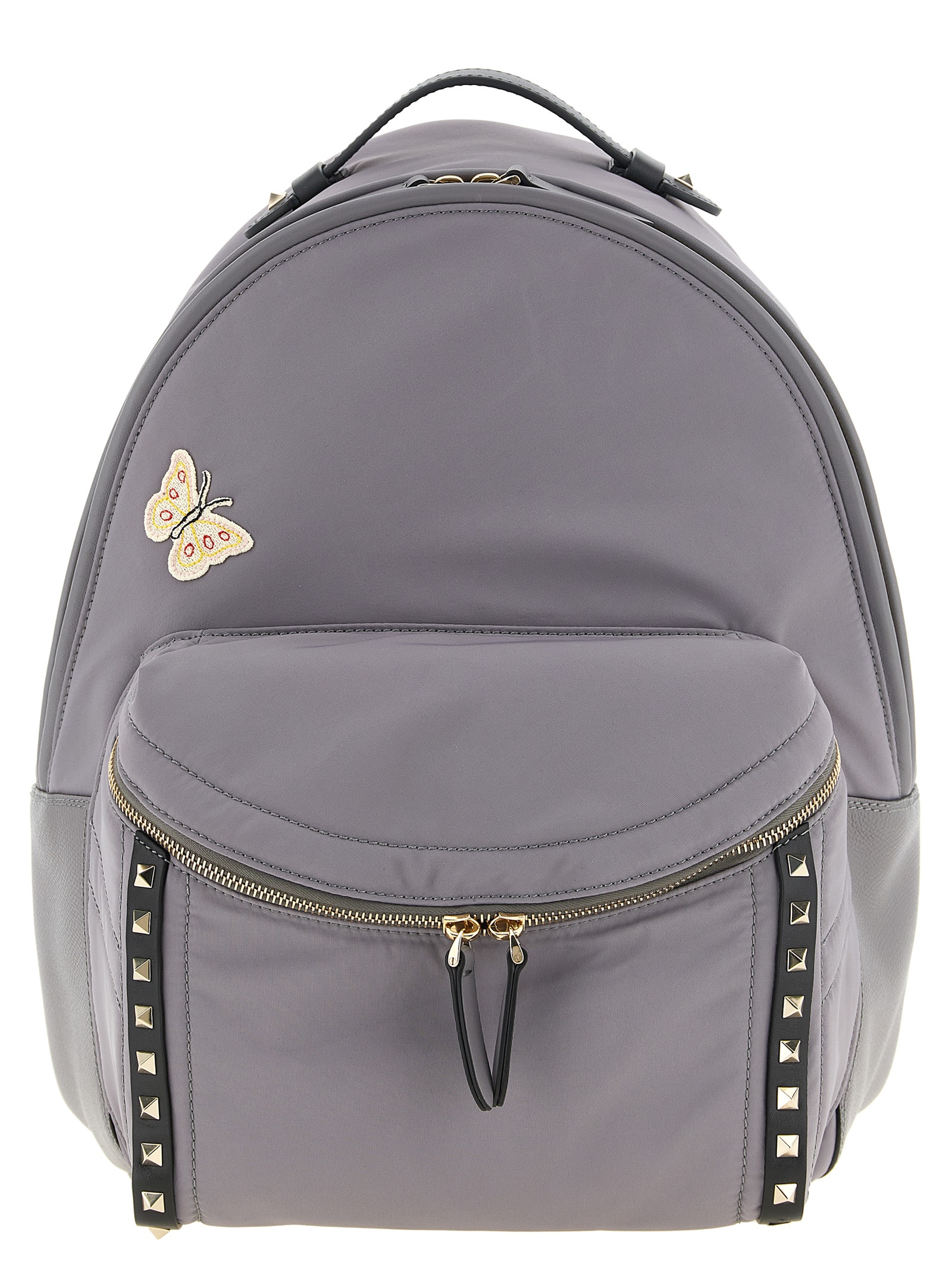 Gray Polyester Backpack