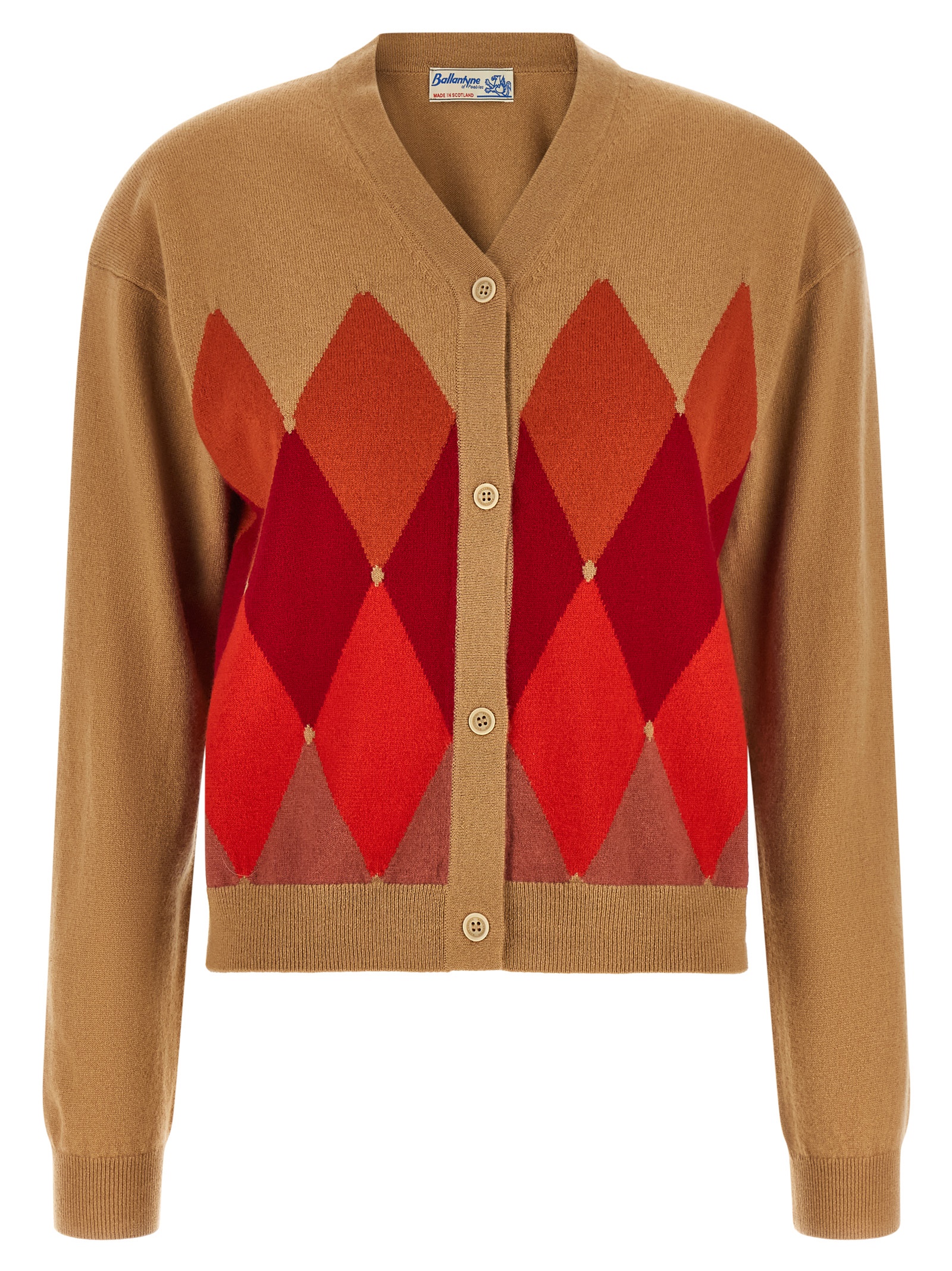 Beige Cashmere Cardigan