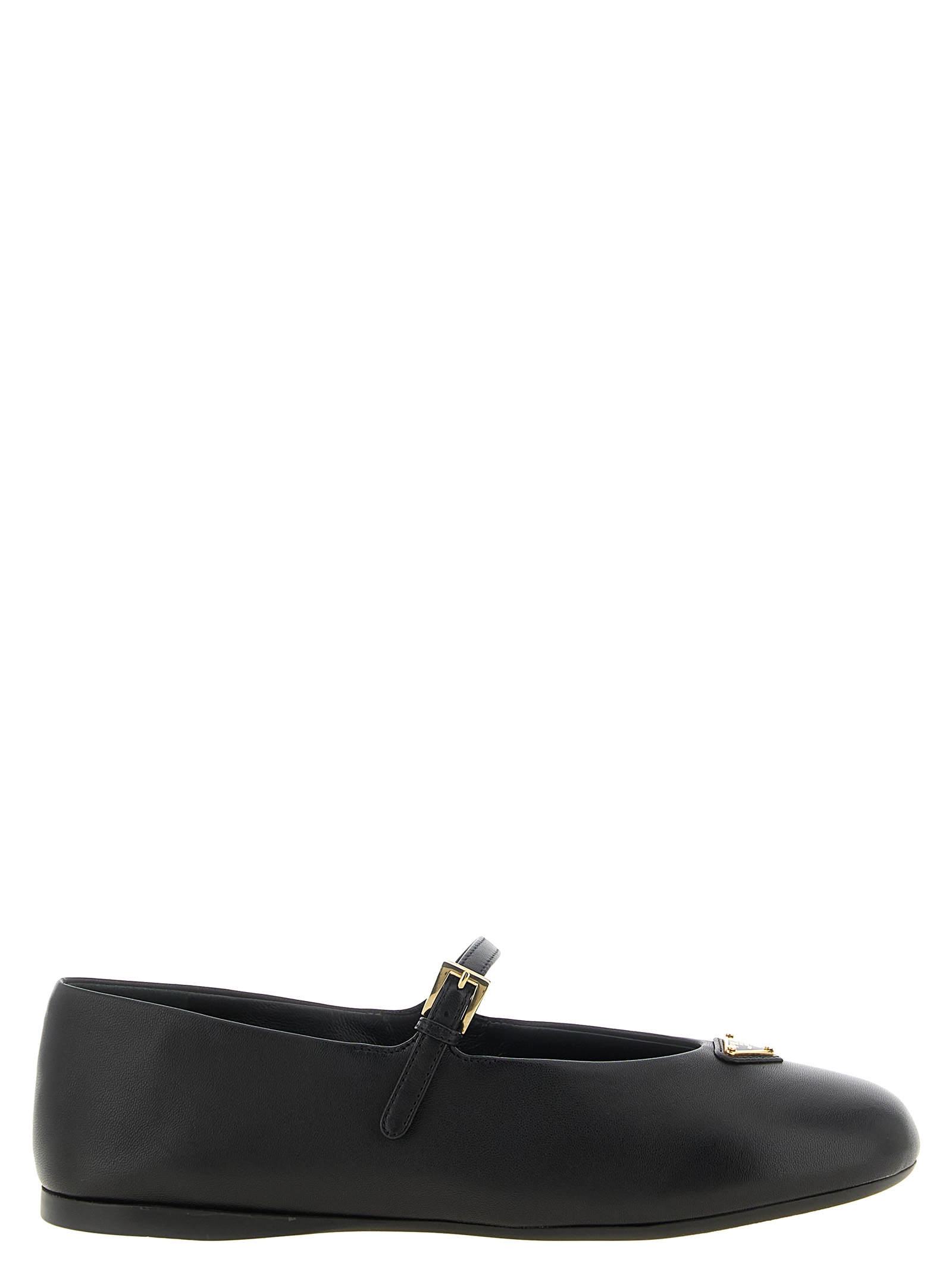 Black Lamb Leather Ballet Flats