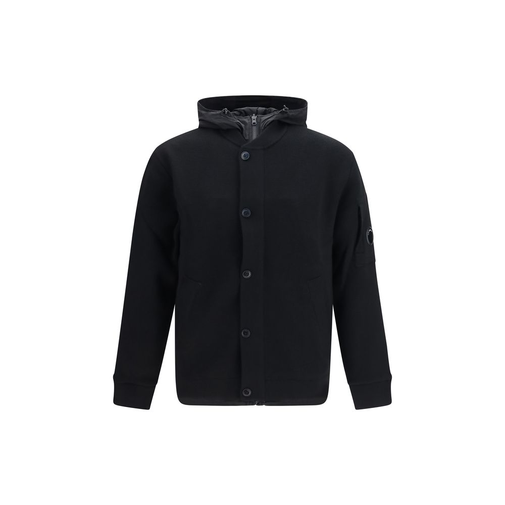 C.P. Company Reversible Merino Wool Jacket — Black